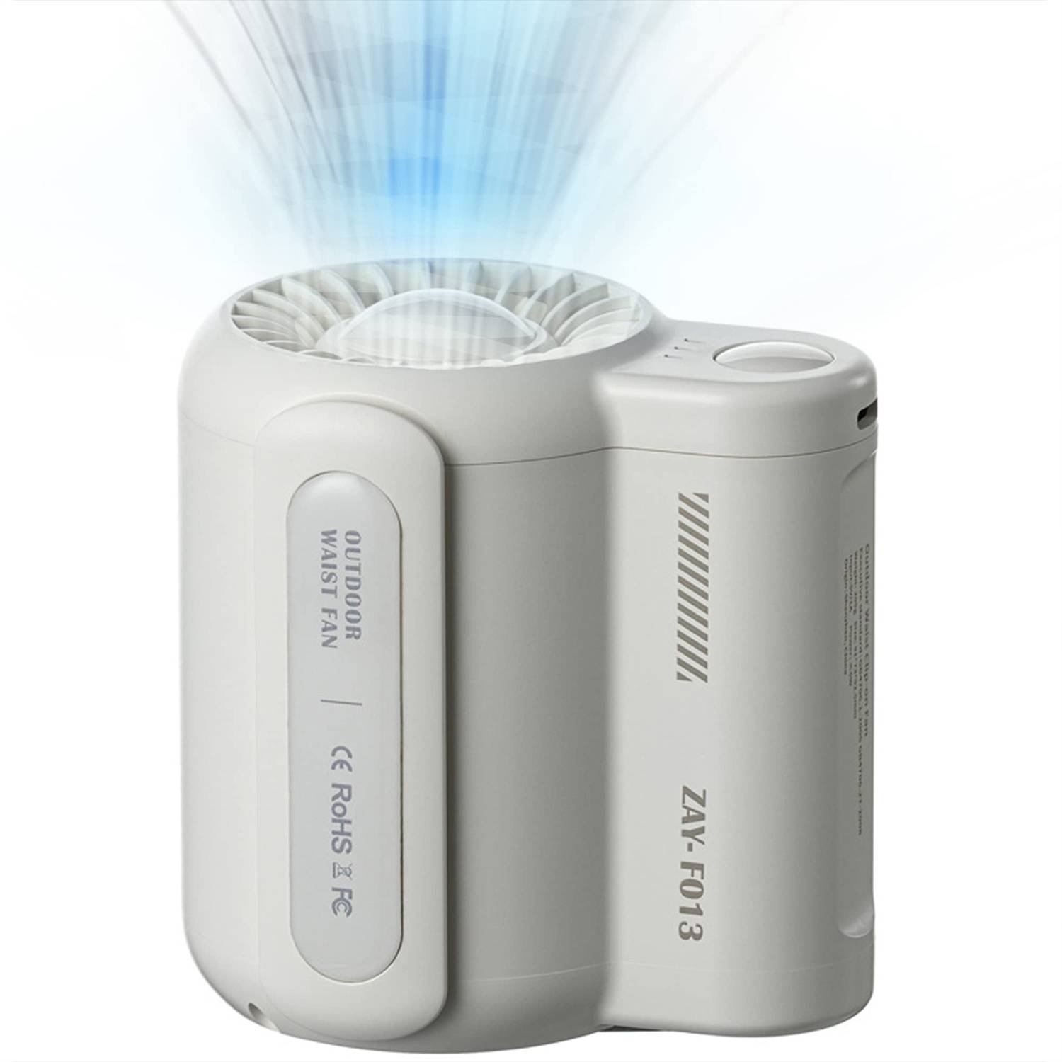 Portable USB Charging Mini Leafless Hanging Waist Fan 6