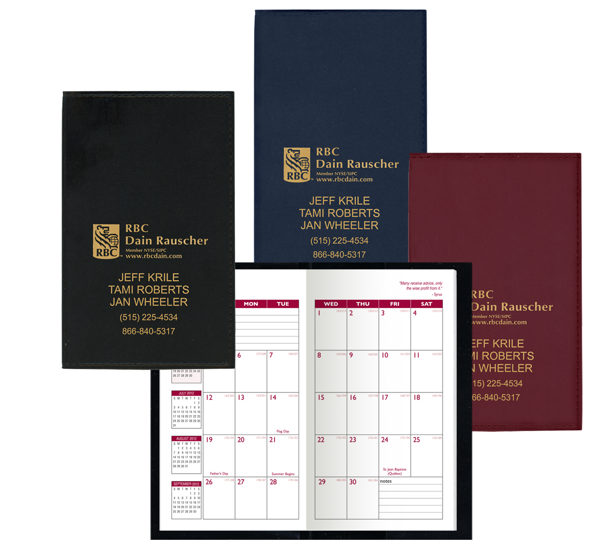 Soft Cover Vinyl Sewn Ireland Academic Planner / 2 Color Insert 3