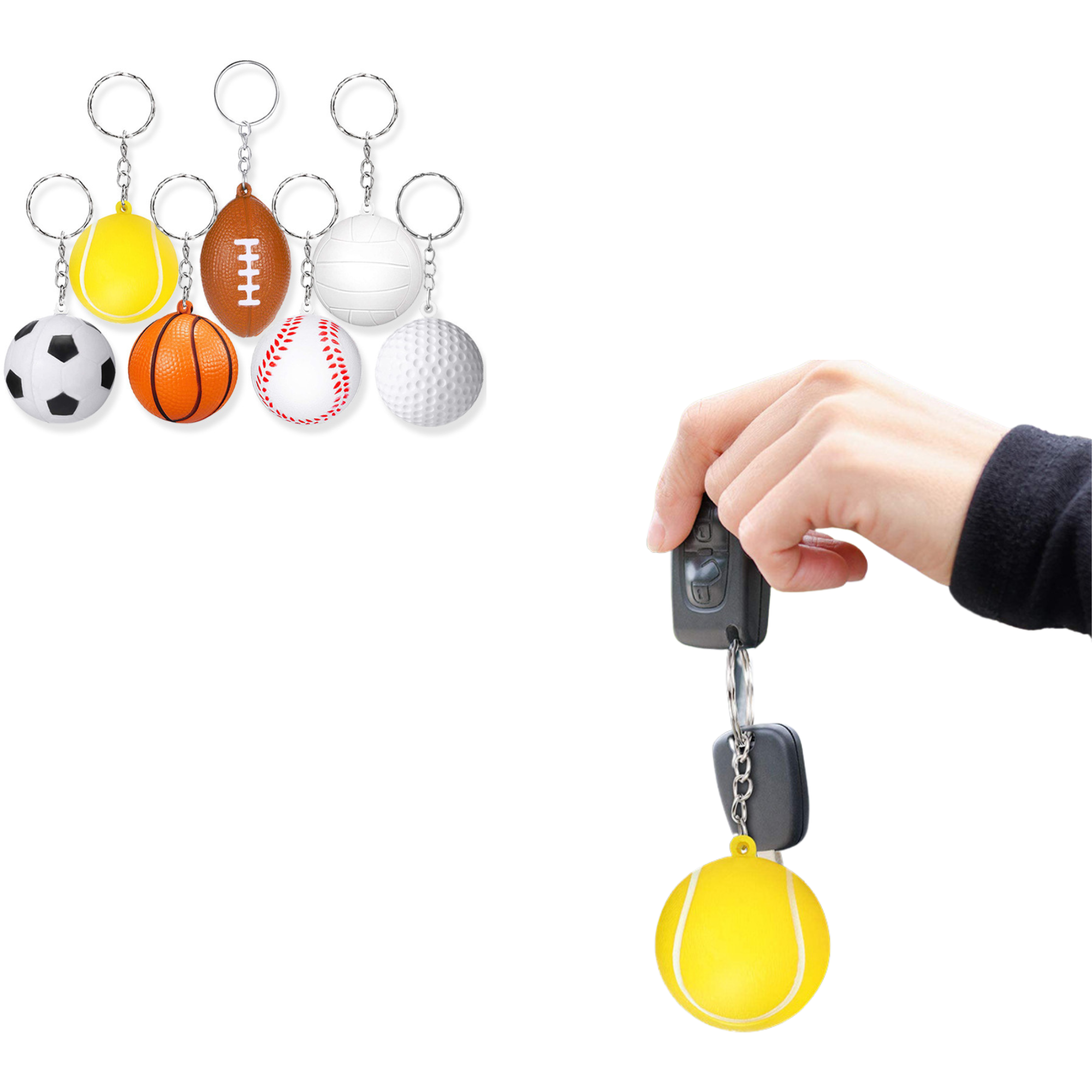 Portable Stress Ball Keychain Pendant for Bags 2