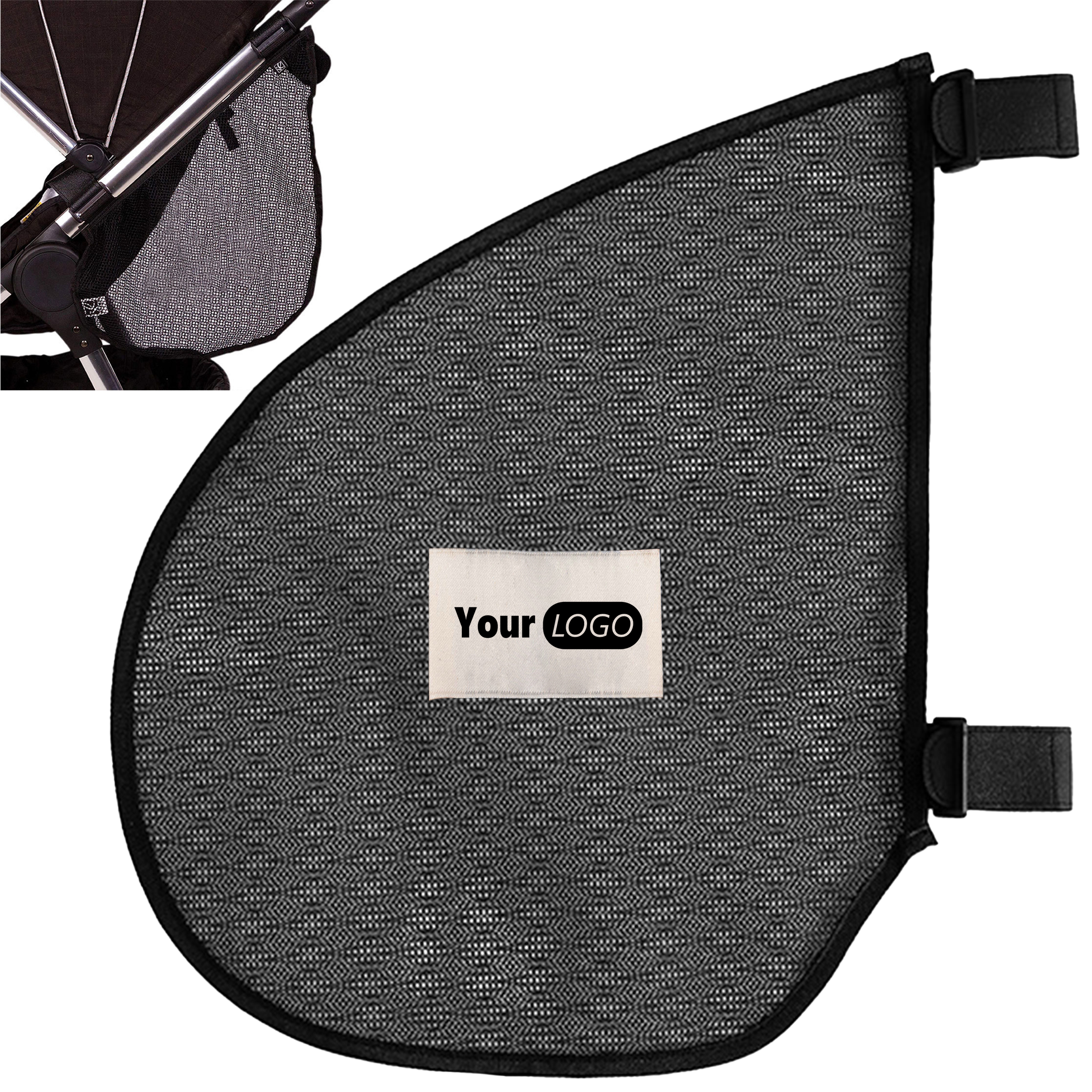 Nylon Large Capacity Baby Stroller Storage Mesh Bag 7
