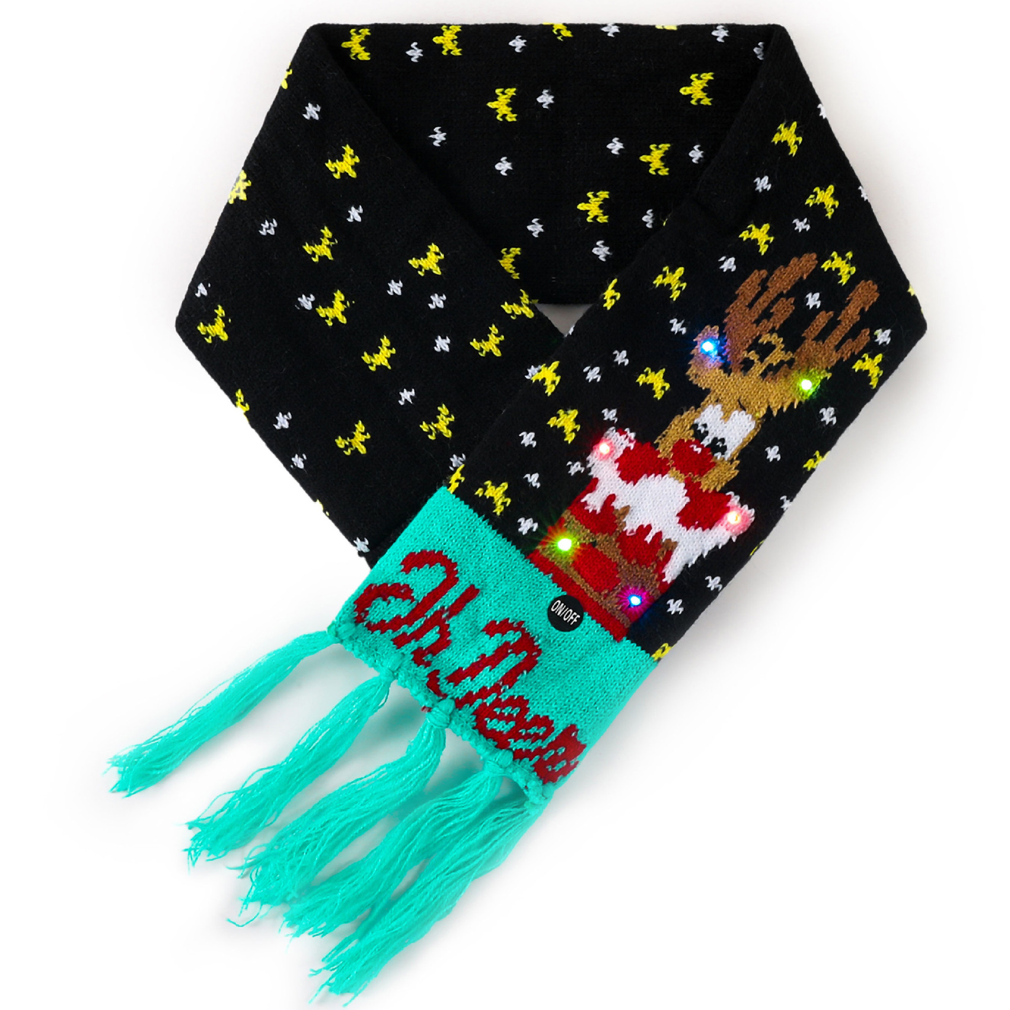 LED Lighted Scarf with Patterned Design 6