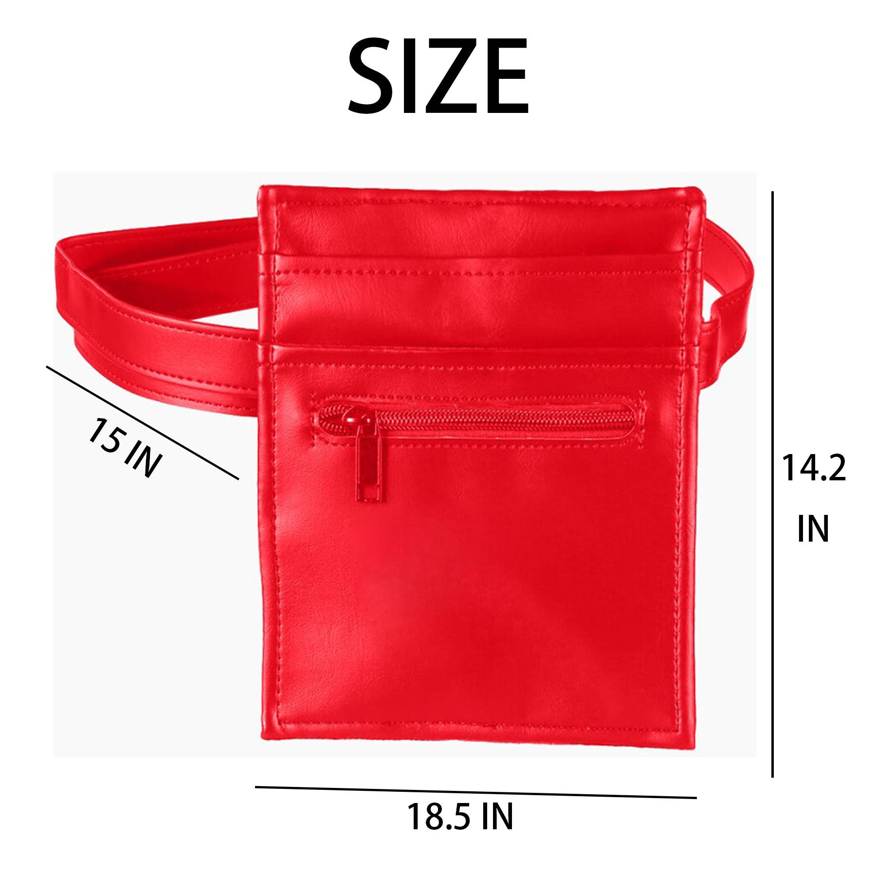 PU Leather Waist Apron Bag Fanny Pack 6