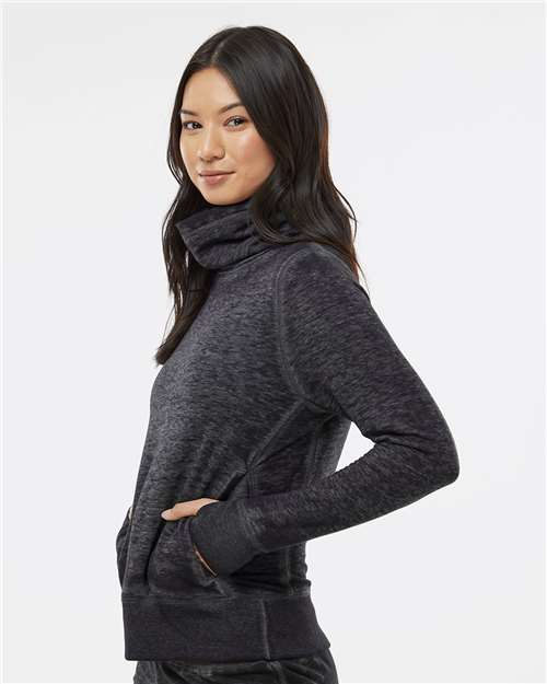 Women's Zen Fleece Cowl Neck Sweatshirt - 8930 16