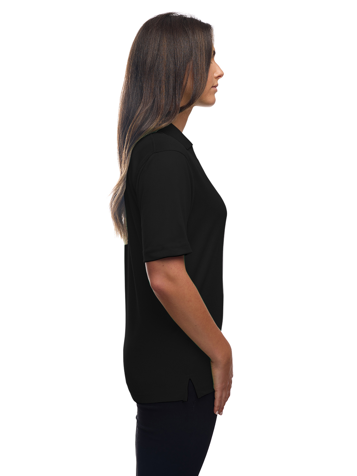 Blue Generation - Women's Pocketless Wicking V-Neck Polo 14