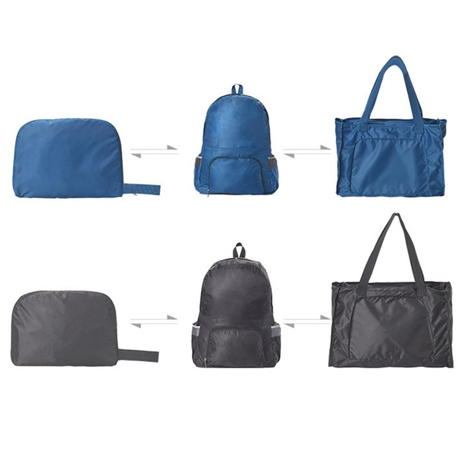 2-in-1 Foldable Backpack Tote Bag 2