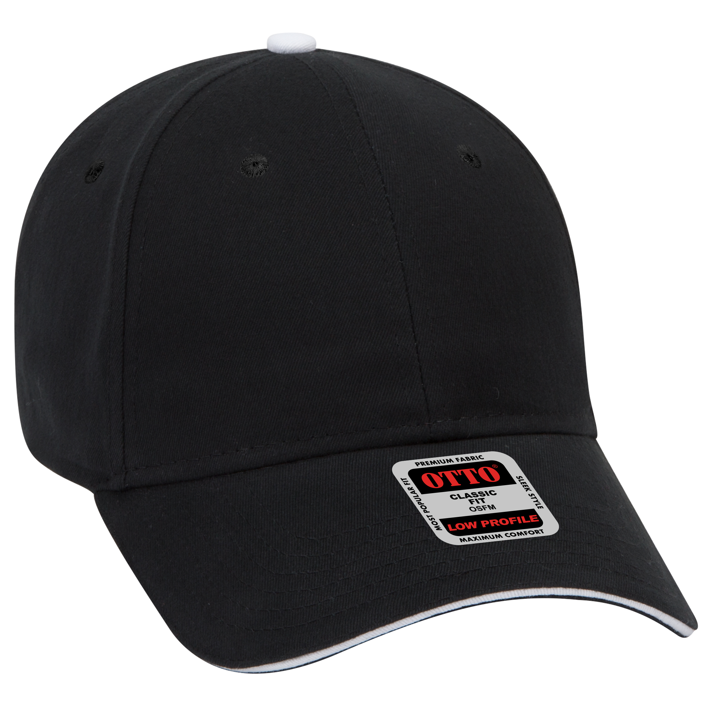 OTTO CAP® 6 Panel Low Profile Baseball Cap 6