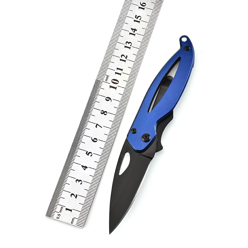 Stainless Steel Folding Pocket Knife with Strap Hole 4