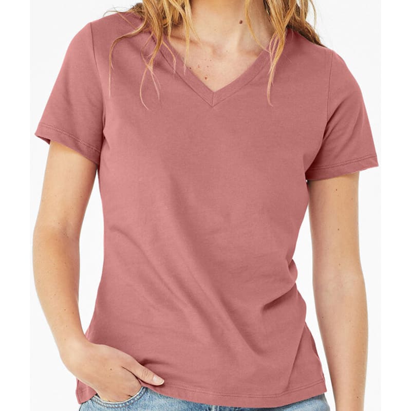 Bella Missys Relaxed Jersey Short-Sleeve V-Neck T-Shirt 14