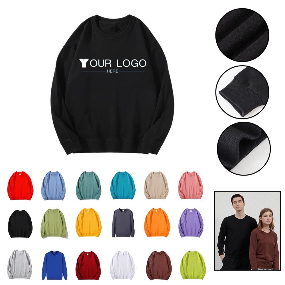 Cotton Blend Fleece Crewneck Sweatshirt
2