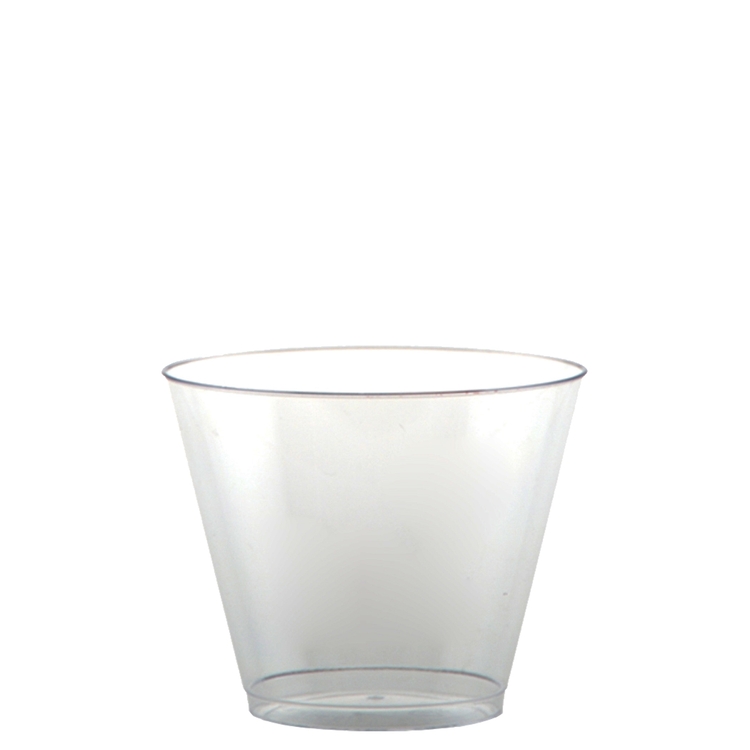 9 oz Hard Plastic Smooth Rocks Cup Clear Tradition Print 4
