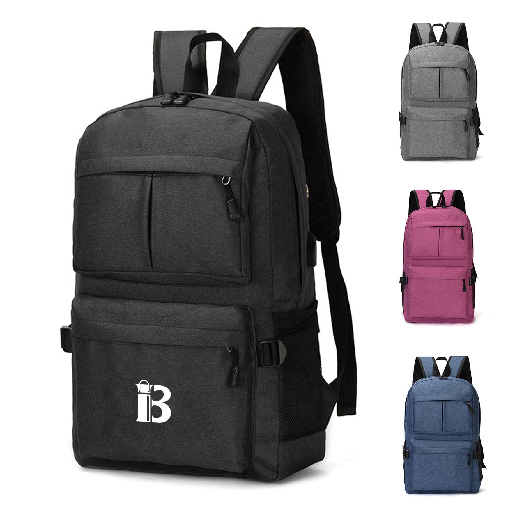 Oxford Carry-on Travel Laptop Backpack With Charging Port 2
