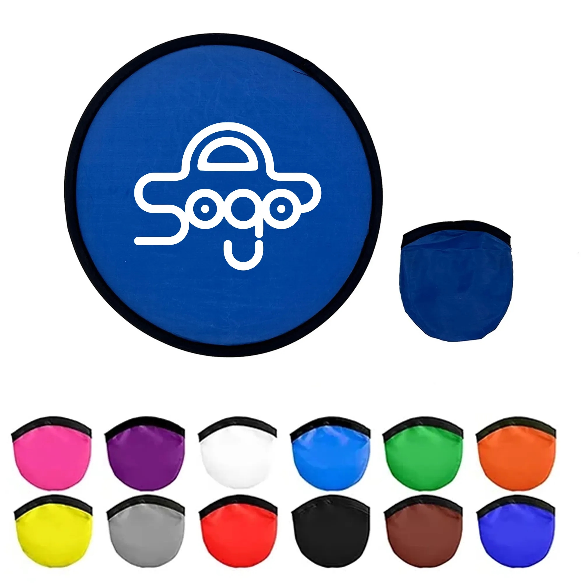 9.8" Folding Flying Disc With Pouch