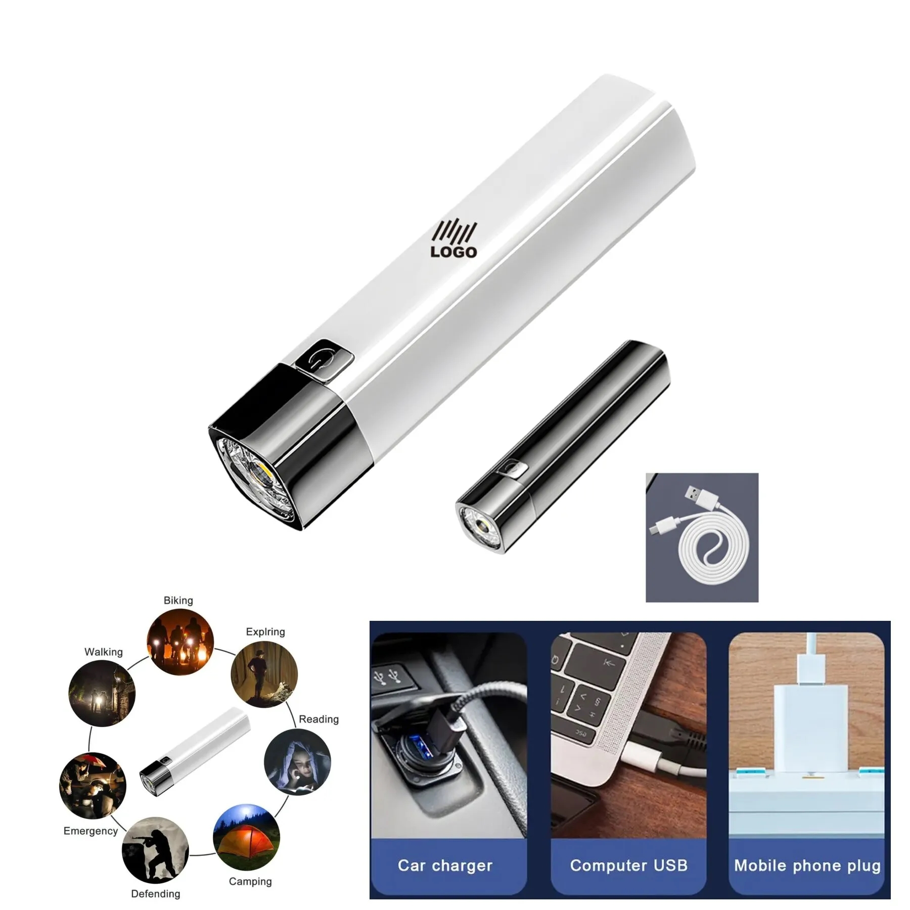 2 In 1 Flashlight And Power Bank 3
