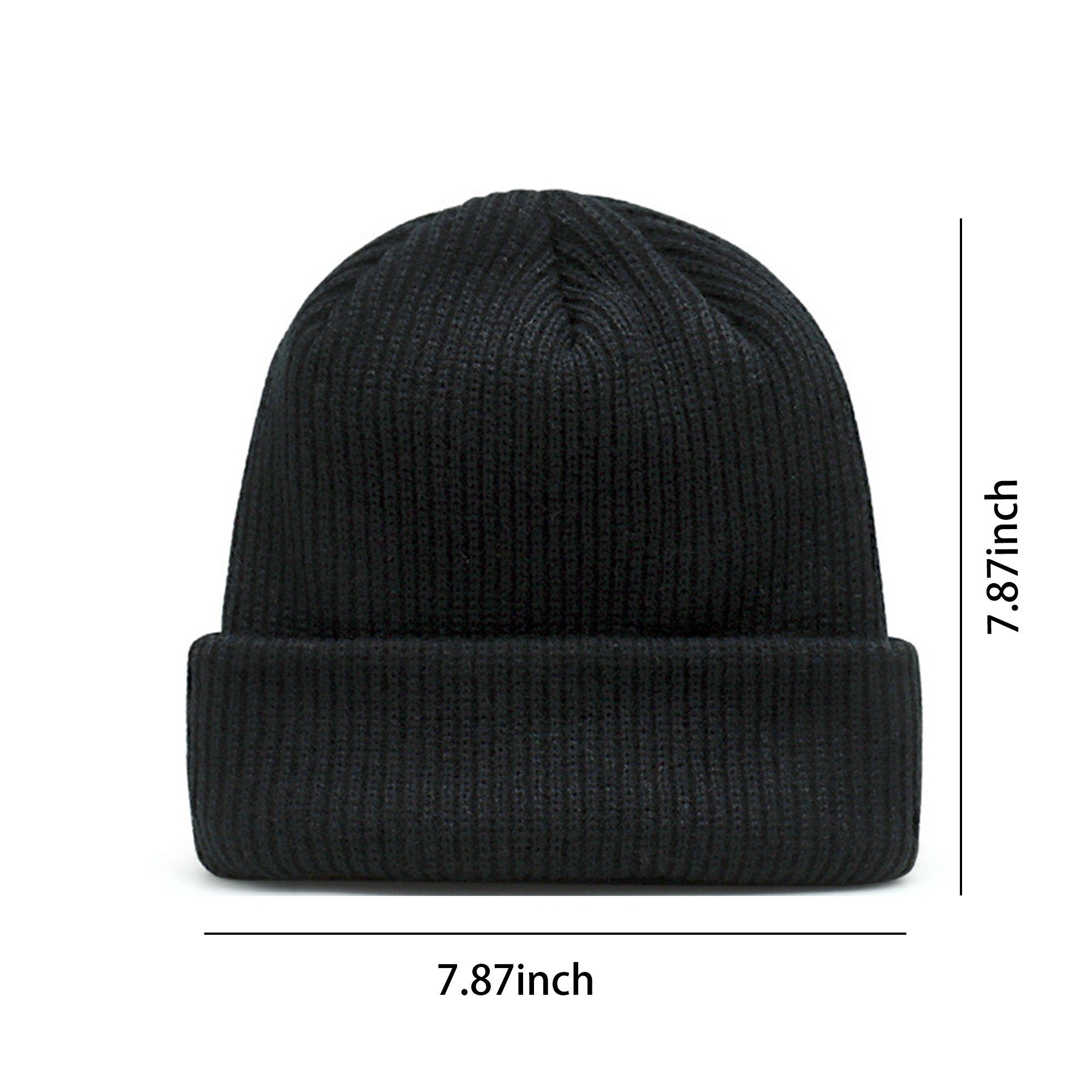 Knitted Acrylic Beanie Hat 4