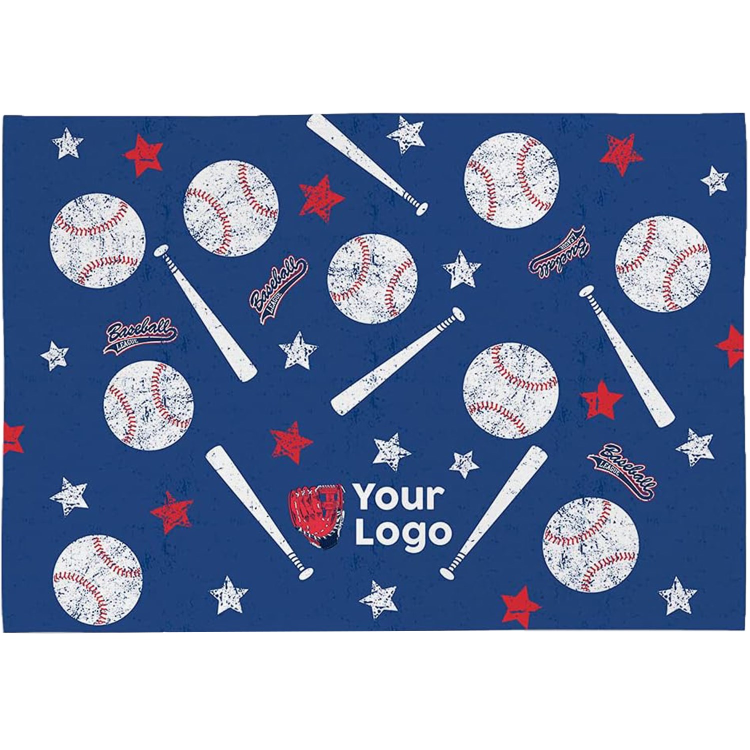 11" x 18" Sublimated Serged Hem Microfiber Rally Towel 6