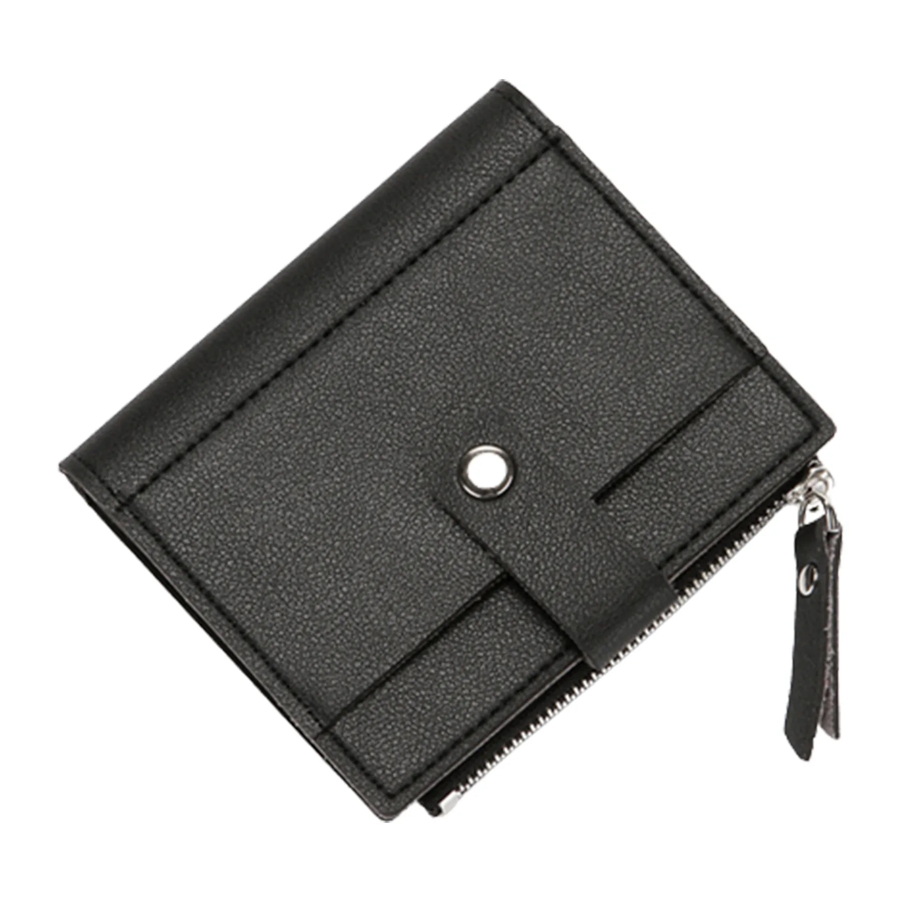 Pu Credit Card Wallets W/Snap Closure 4