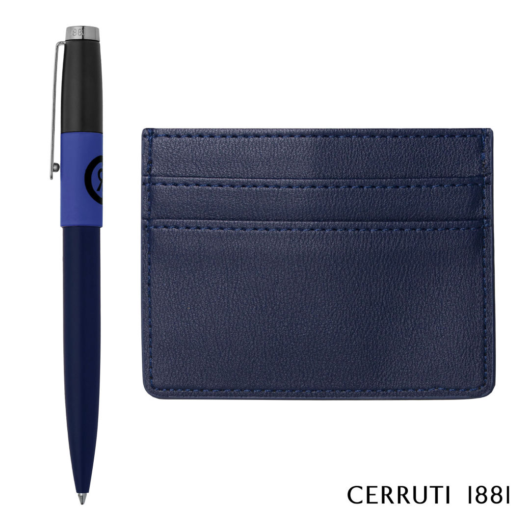 Cerruti 1881® Brick Ballpoint Pen & Card Holder Gift Set 10