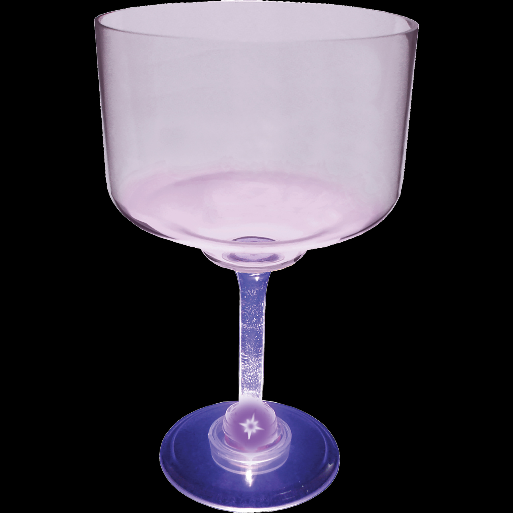18oz Light Up Standard Stem Plastic Margarita Glass