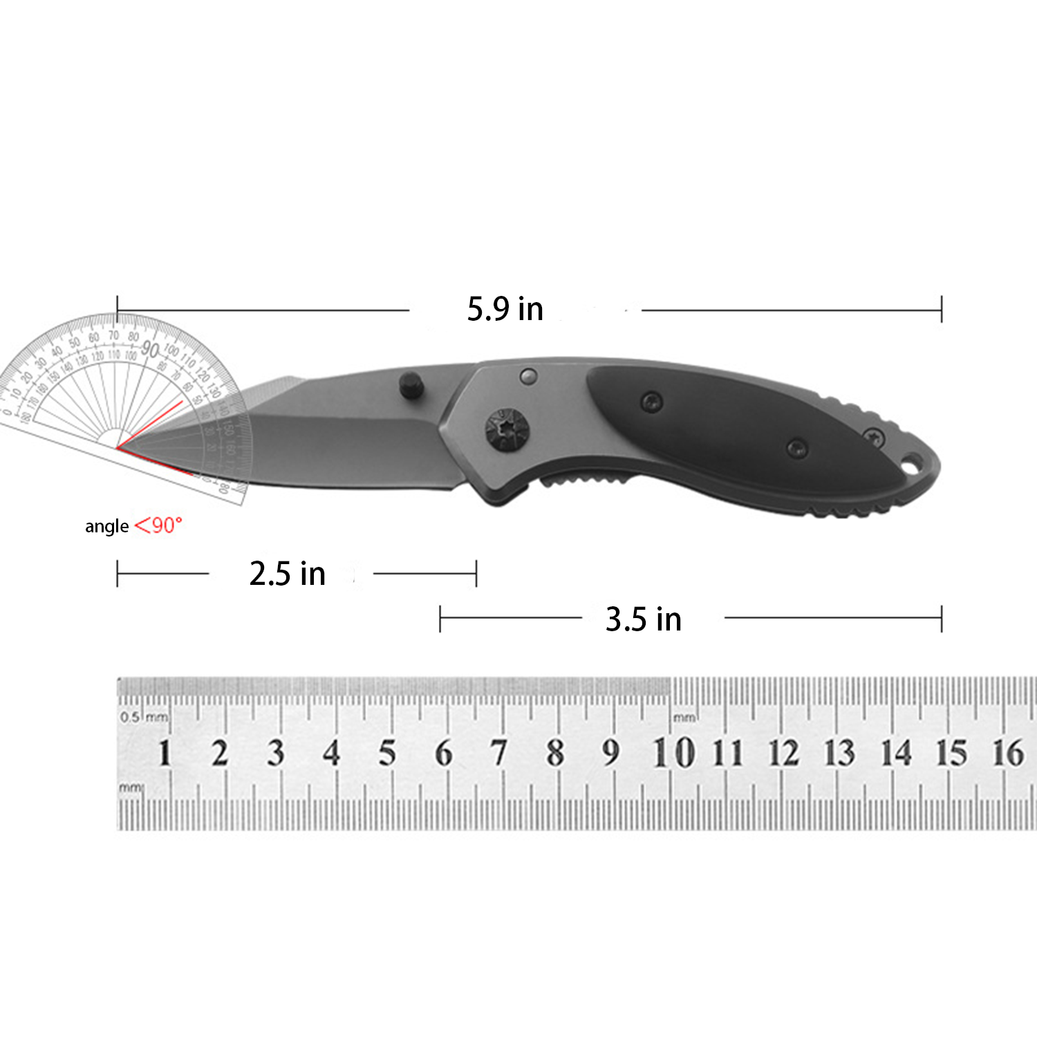 Portable outdoor mini folding knife 4