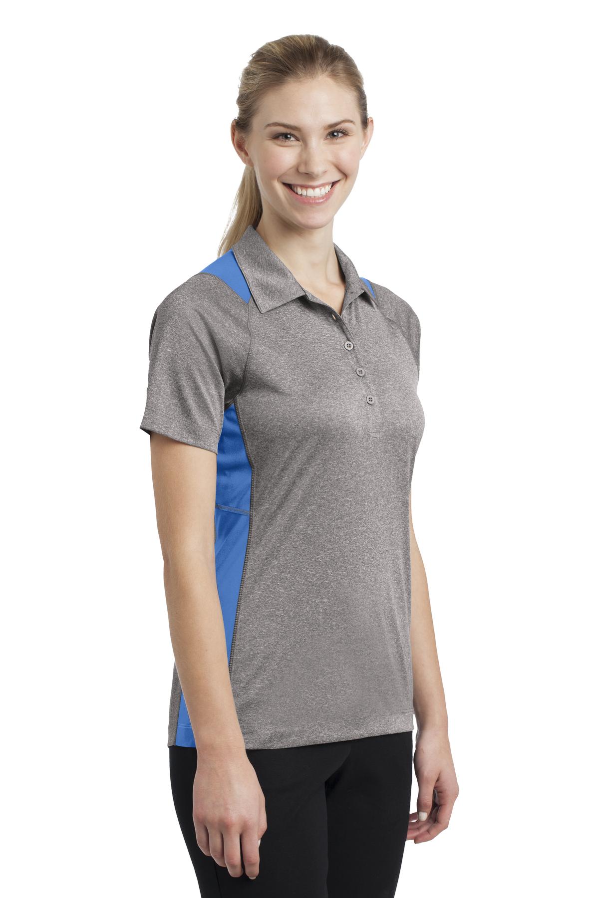 Sport-Tek® Women's Heather Colorblock Contender Polo 15