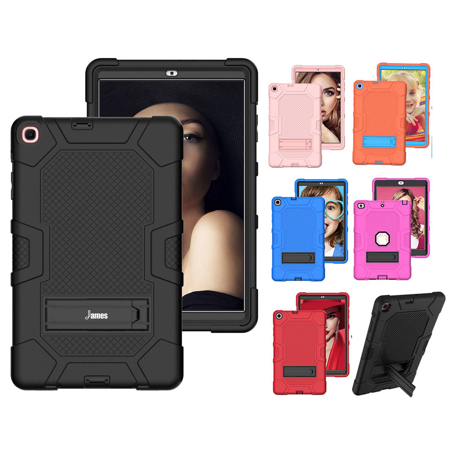 Silicone PC three-in-one shockproof iPad case