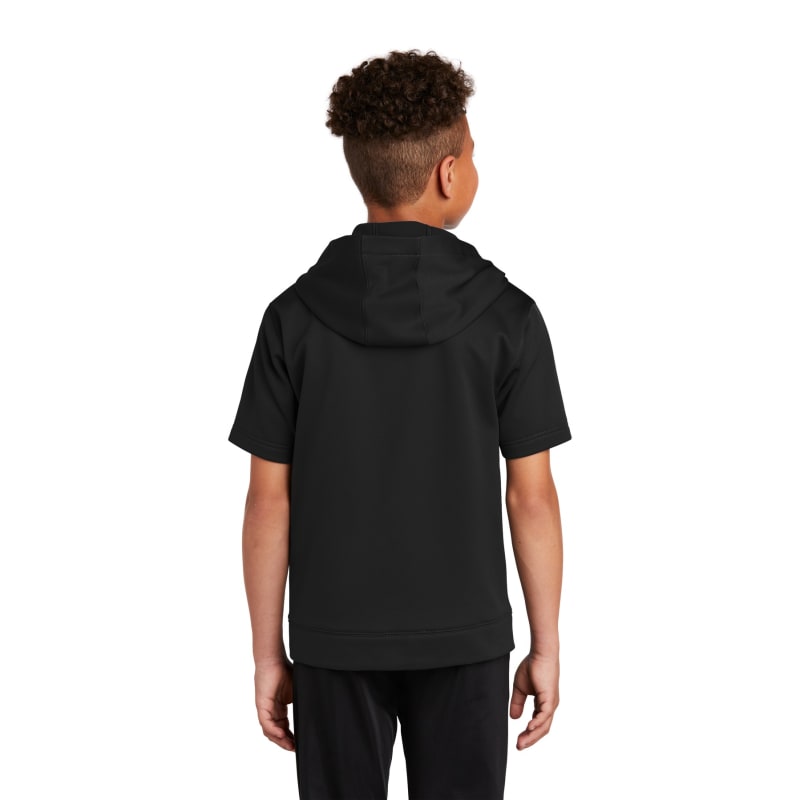 Sport-Tek Youth Sport-Wick Fleece Short Sleeve Hooded Pullover. 17
