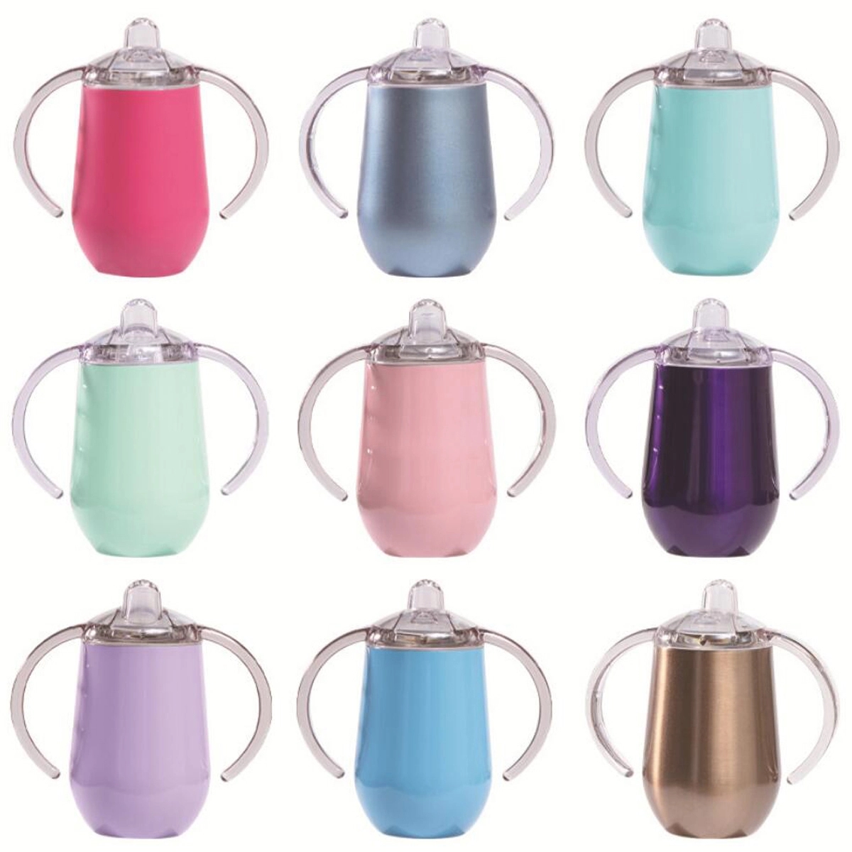 10 oz BPA Free Sippy Tumble Baby Cup Mug 3