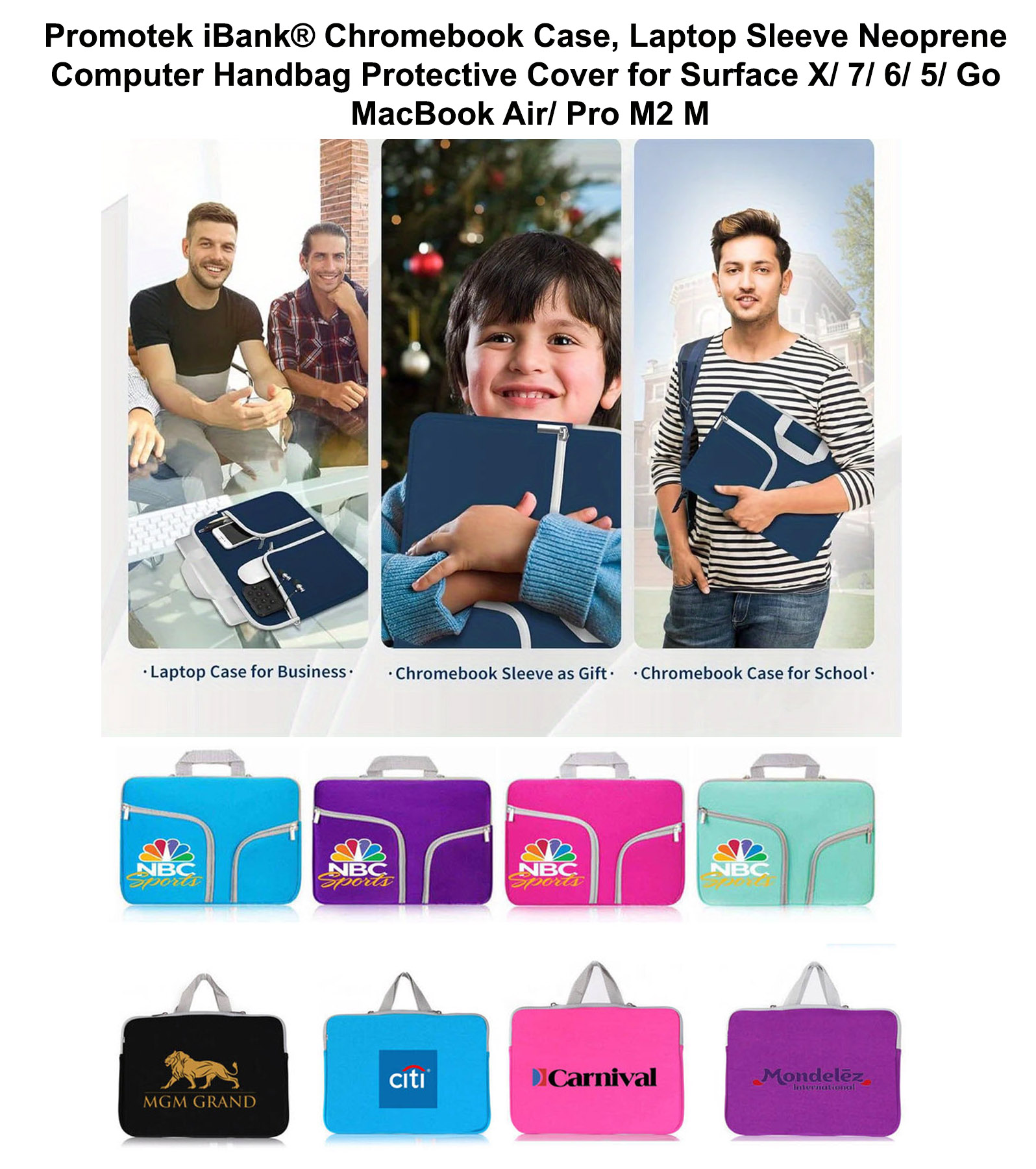 iBank ® 15" Neoprene Case compatible with MacBook Air 15 2025,2024,2023 1