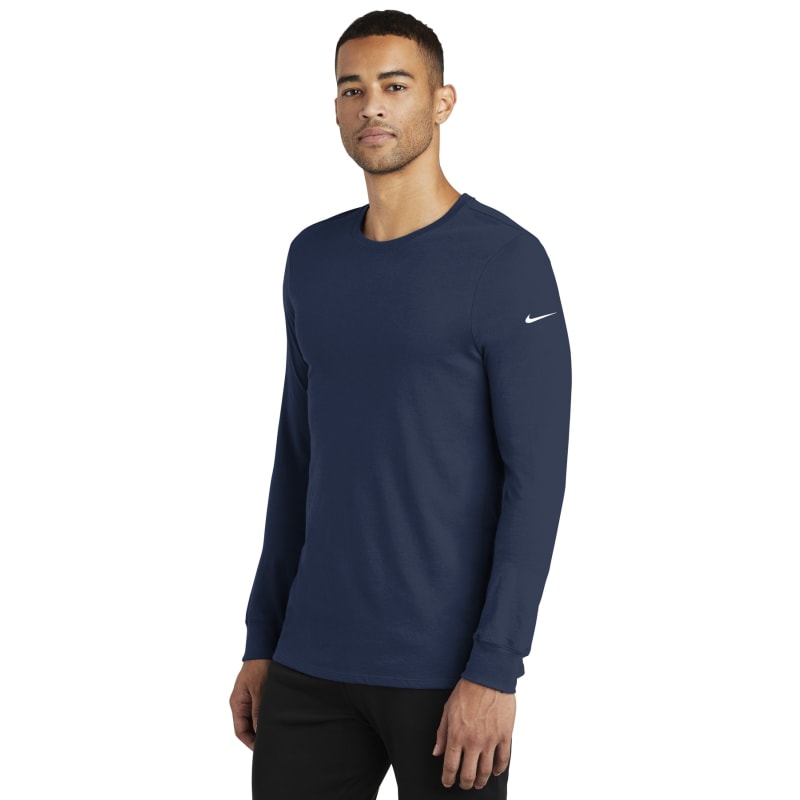 Nike Dri-FIT Cotton/Poly Long Sleeve Tee. 4