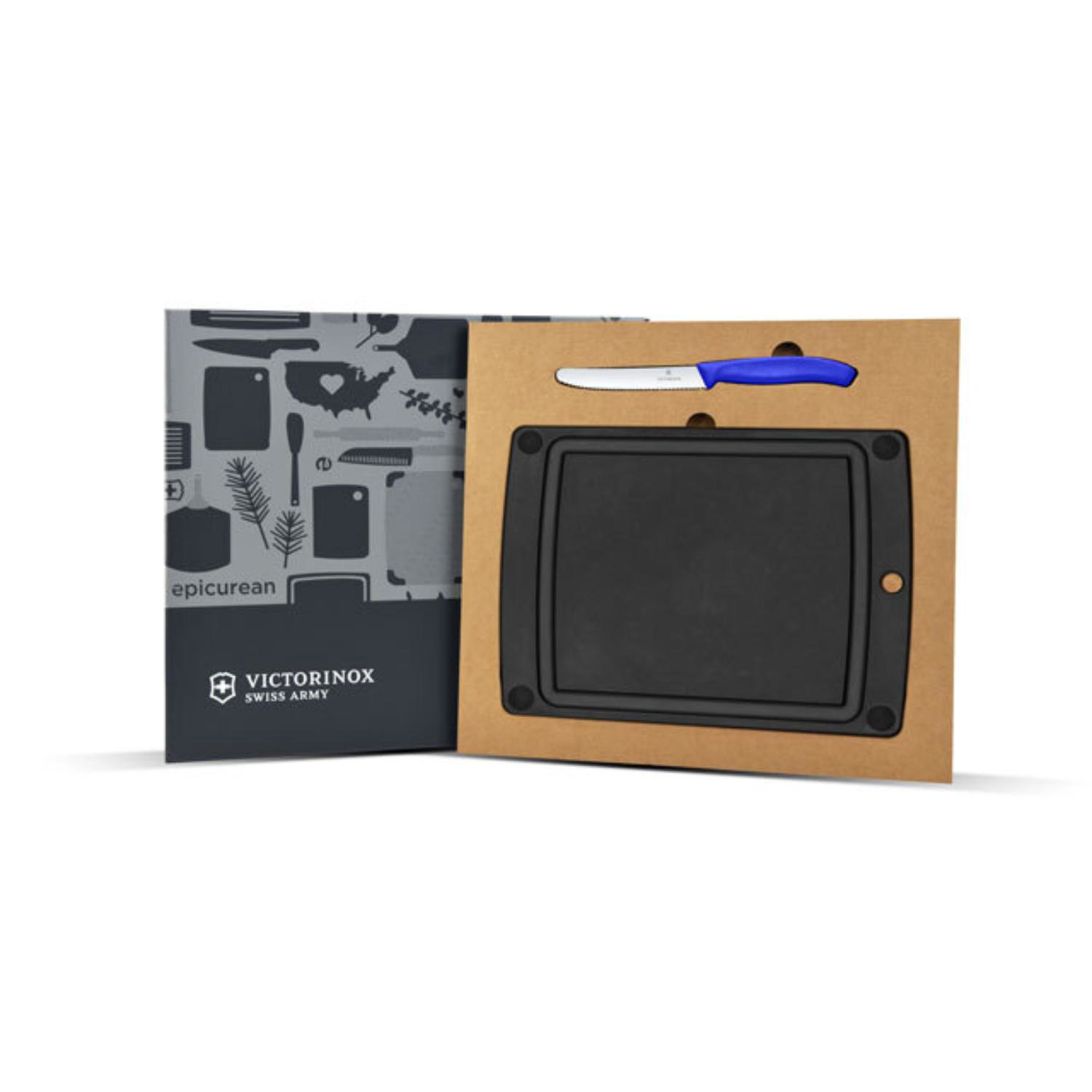Epicurean - Victorinox® USA Made Large Slate Gourmet Cutting Board with Knife Combo Set 2