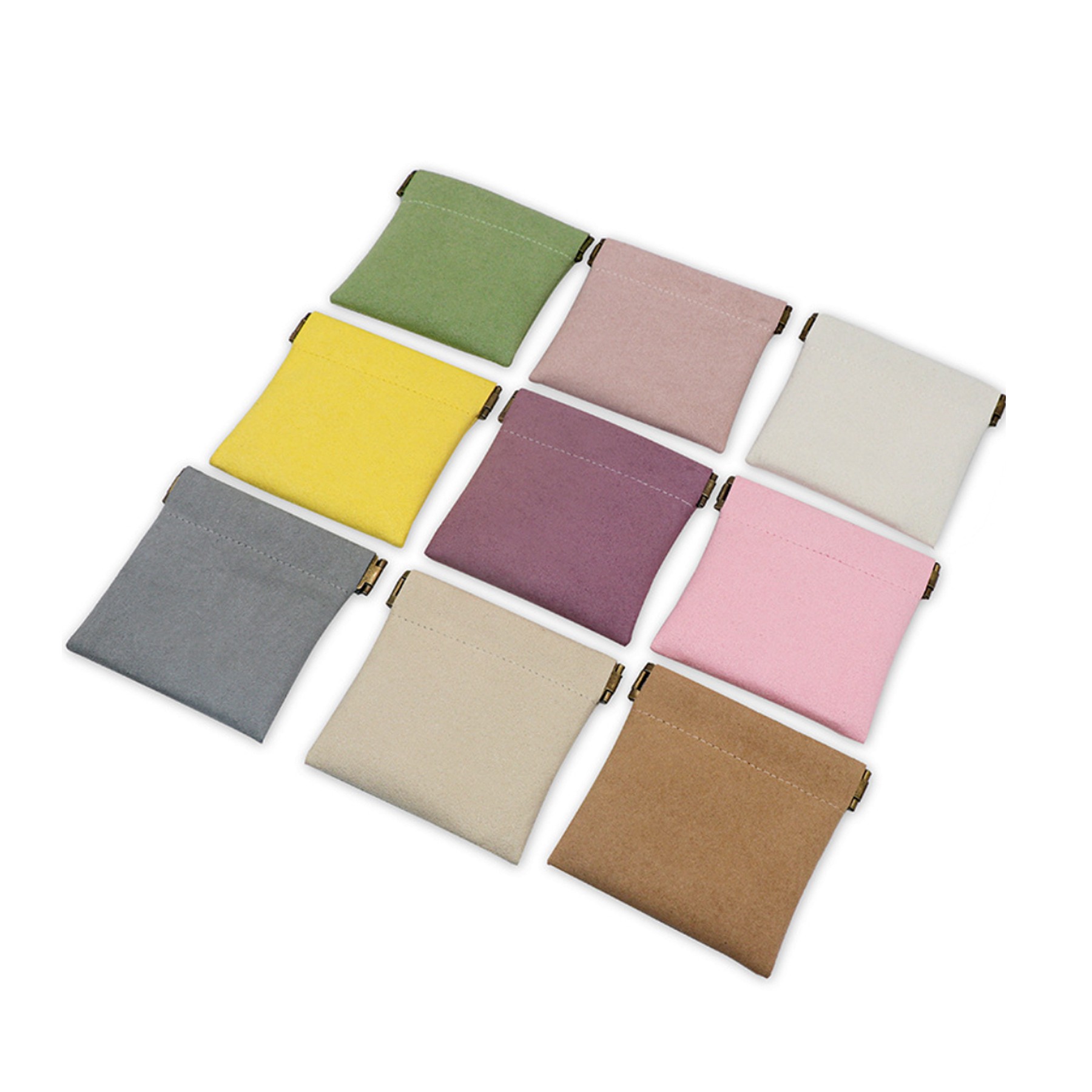 Velvet Jewelry Storage Pouch Popper Closure 2
