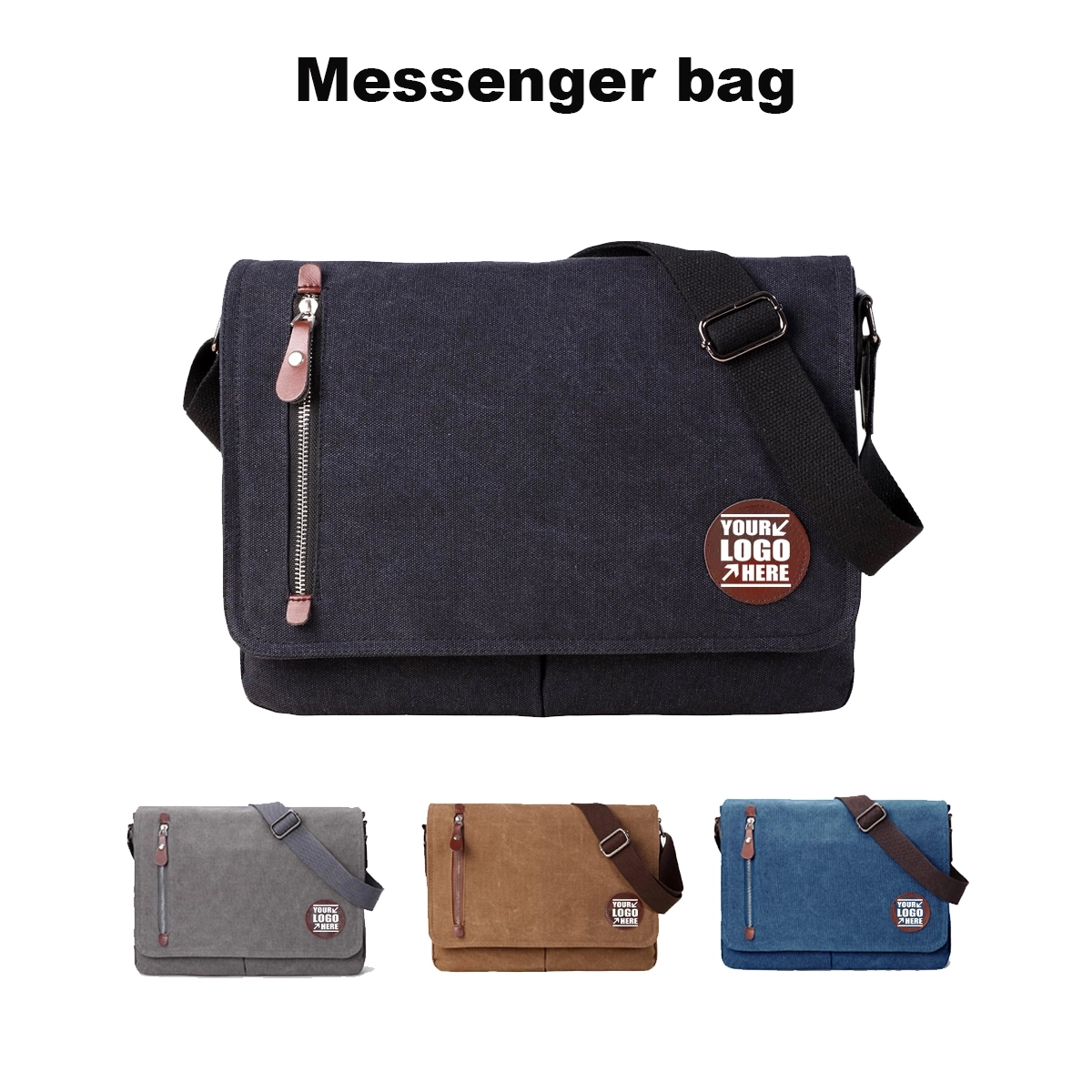 Vintage Canvas Satchel Messenger Bag For Men Women 5