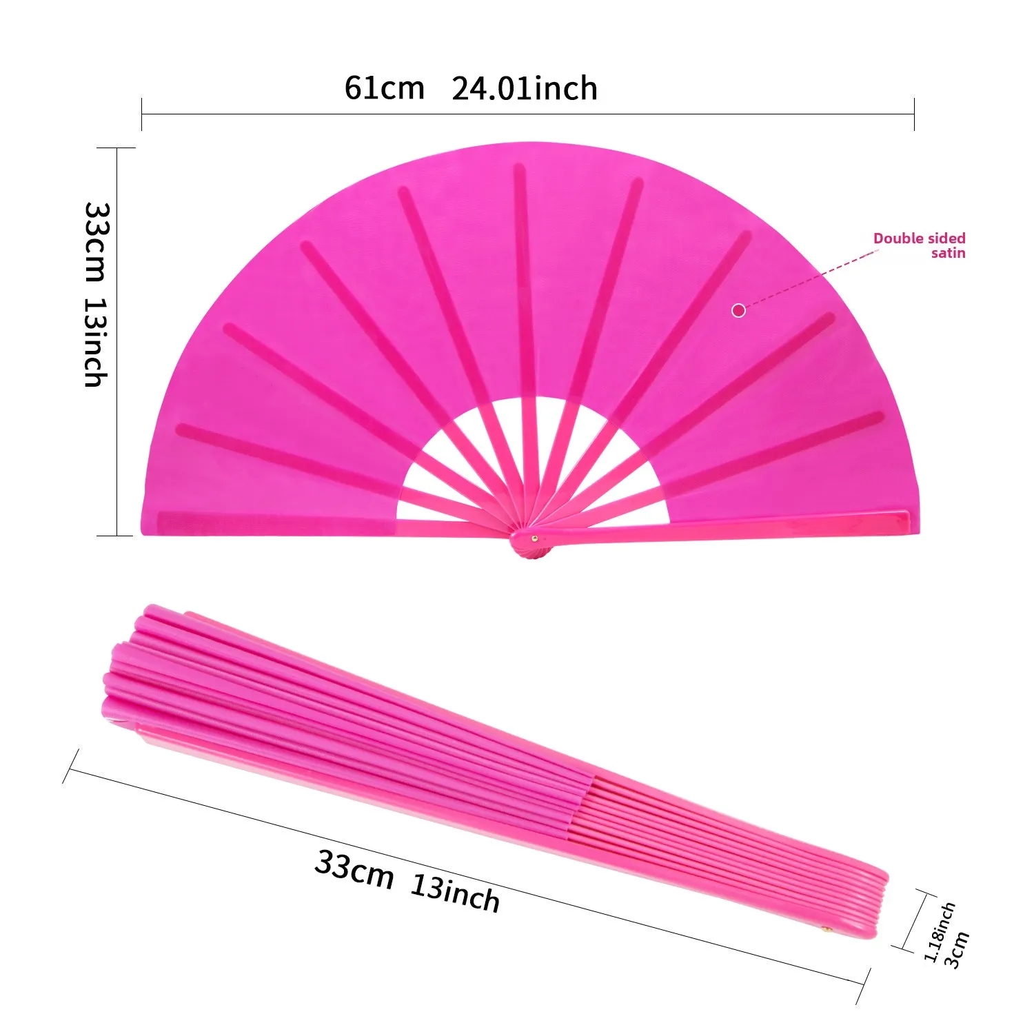 25 Inch Dance Folding Hand Fan 2