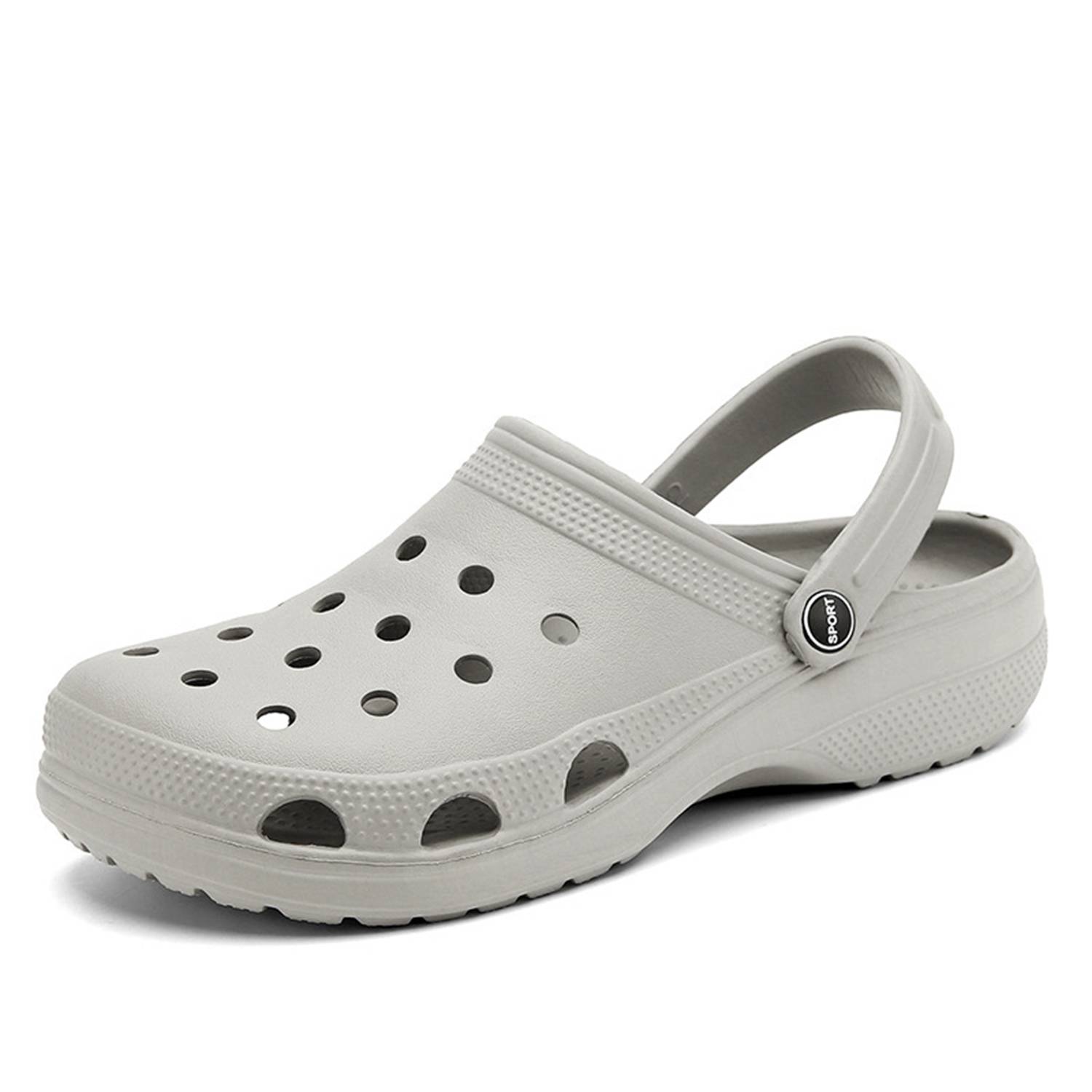 Men's Summer Solid Color Cave Sandals Slippers Garden Shoes 2