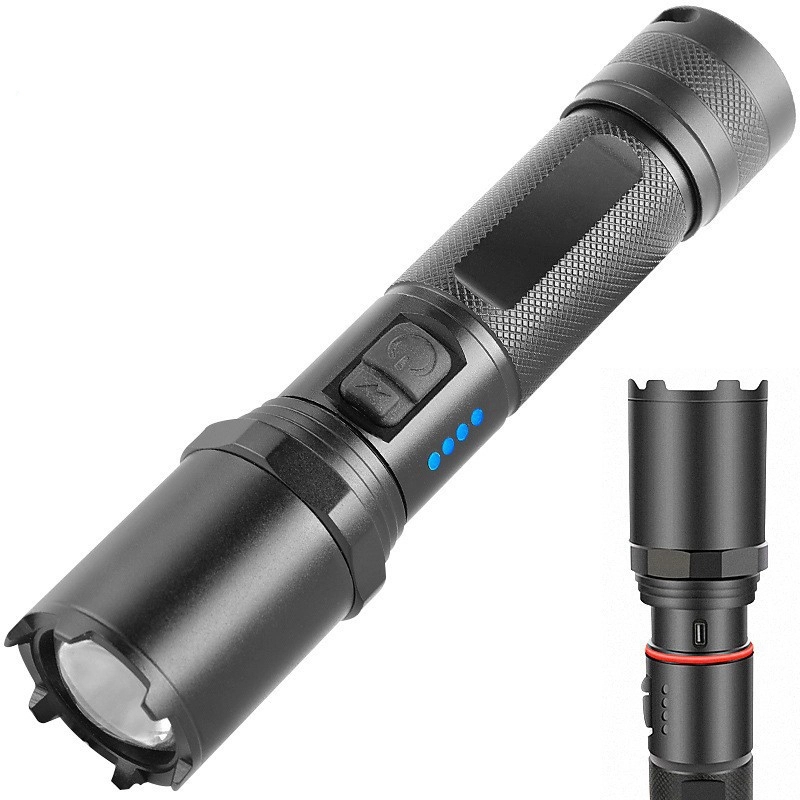 Custom Rechargeable Zoomable Flashlights 7
