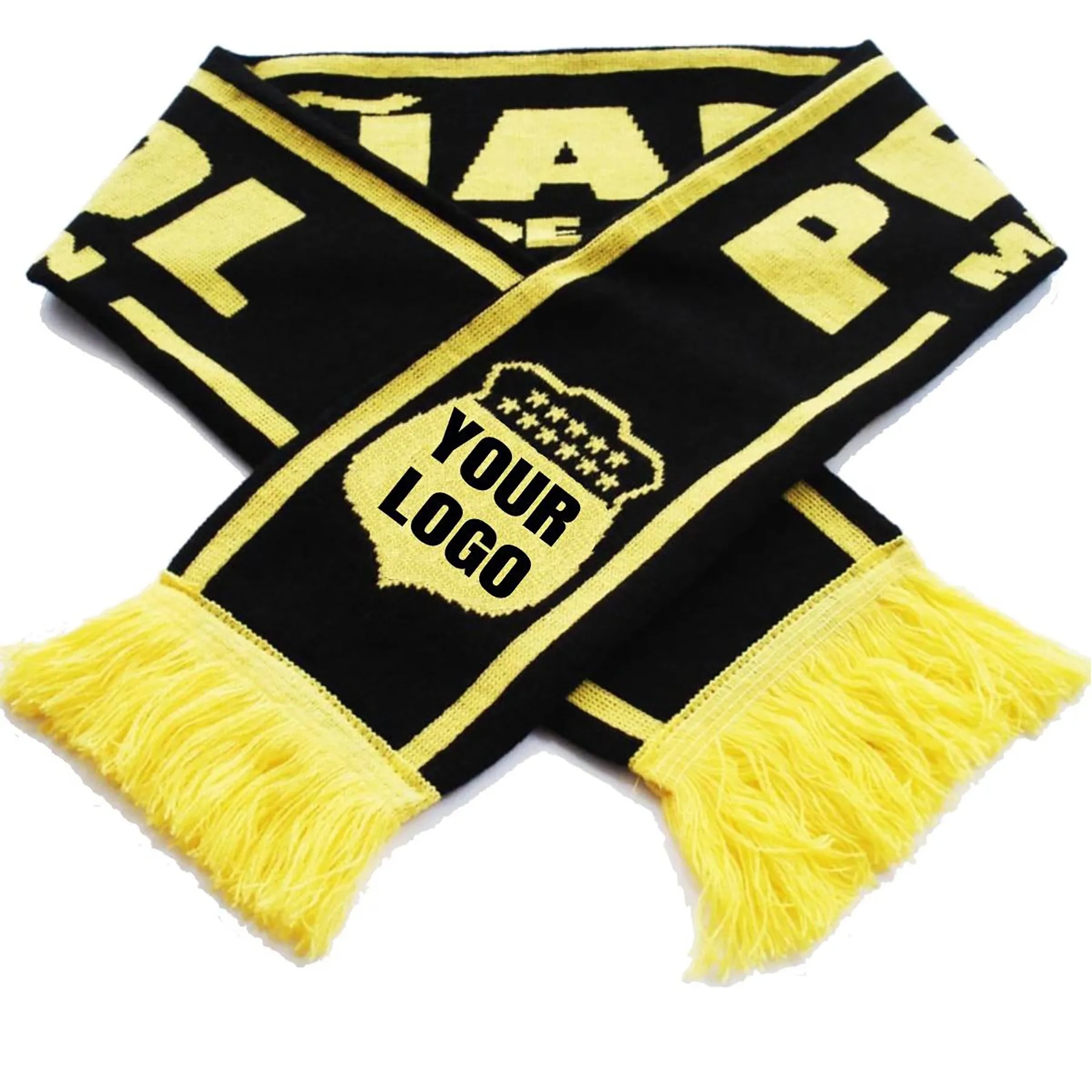 Customized Football Fan Jacquard Scarf 2