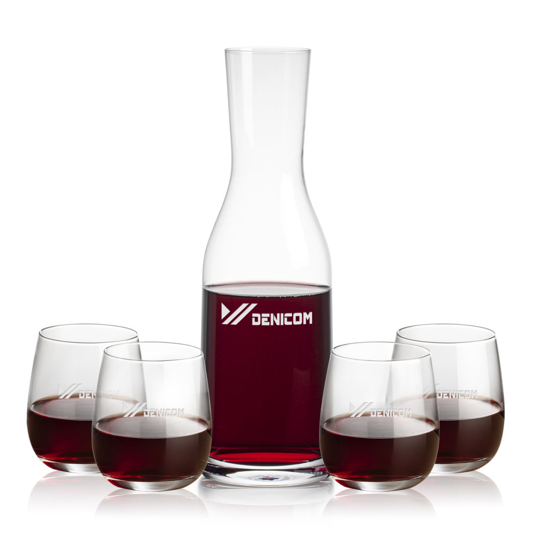 Caldmore Carafe & Crestview Stemless Wine 3