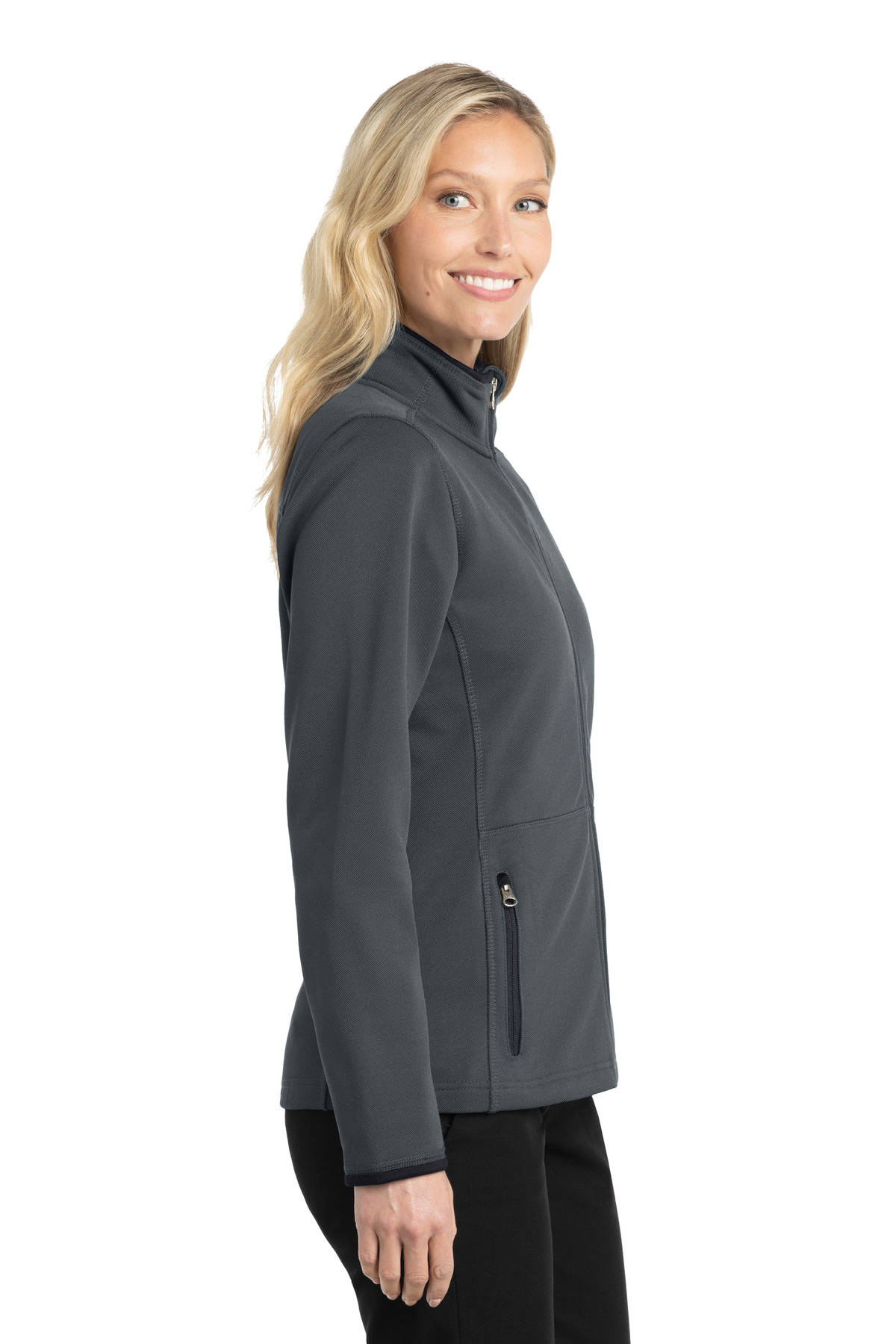 Port Authority Women's Pique Fleece Jacket. L222 1