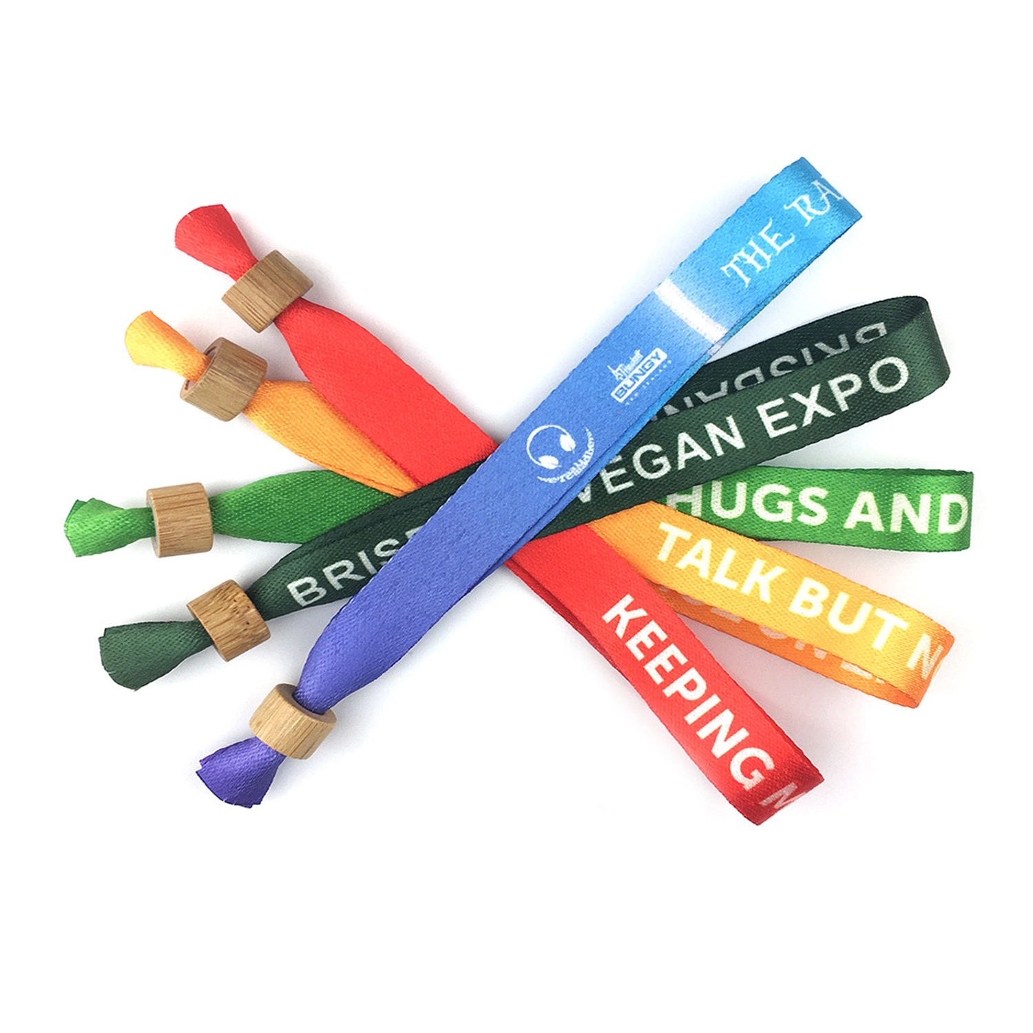 Degradable Wrist Band W/ Wood Bead 7