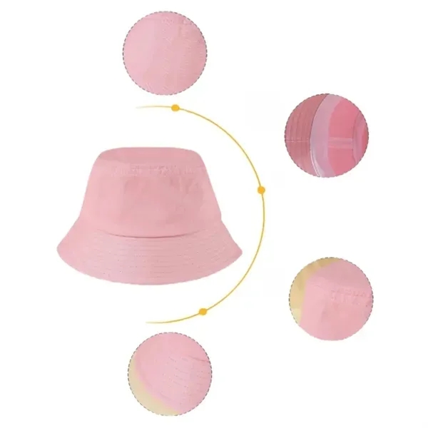 Cotton Bucket Hat with Foldable Packable Sun Protection 2