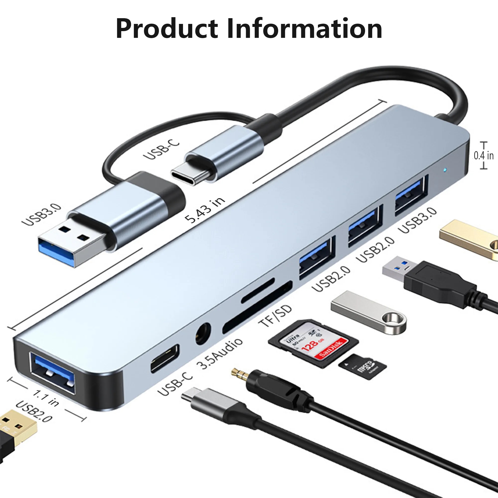 8 In 1 USB-C Hub Adapter 6