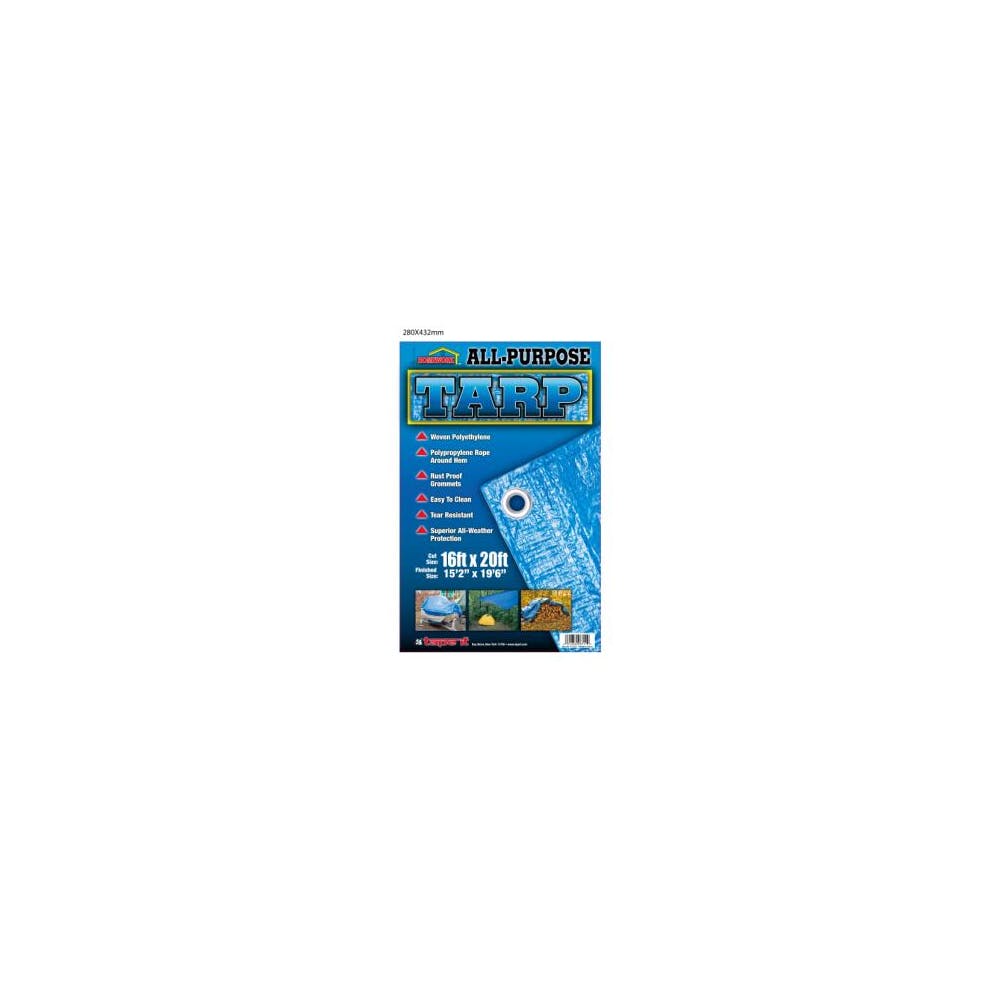 Blue Tarp - Polyethylene 16' x 20' 2