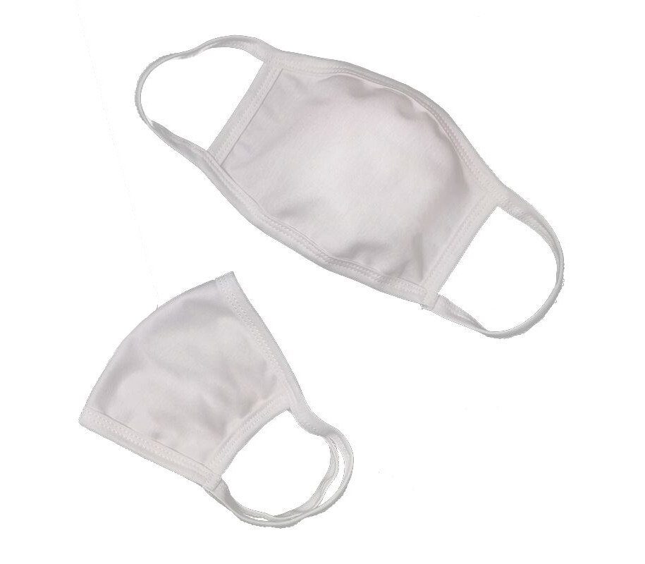 2-Ply Reusable Plain Polyester Face Mask 1