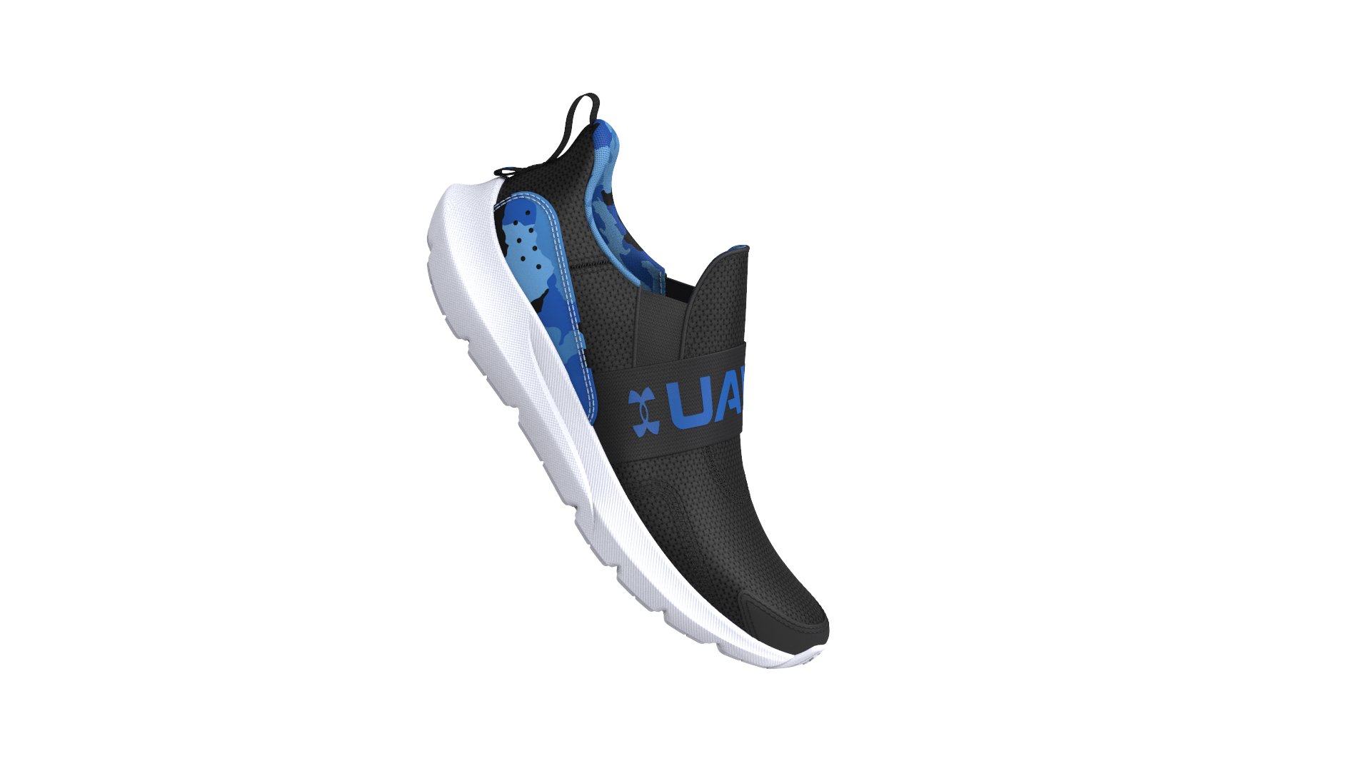 UA Surge 3 Slip Printed Boys' Pre-School Running Shoes, custom youth shirt with logo imprint 2
