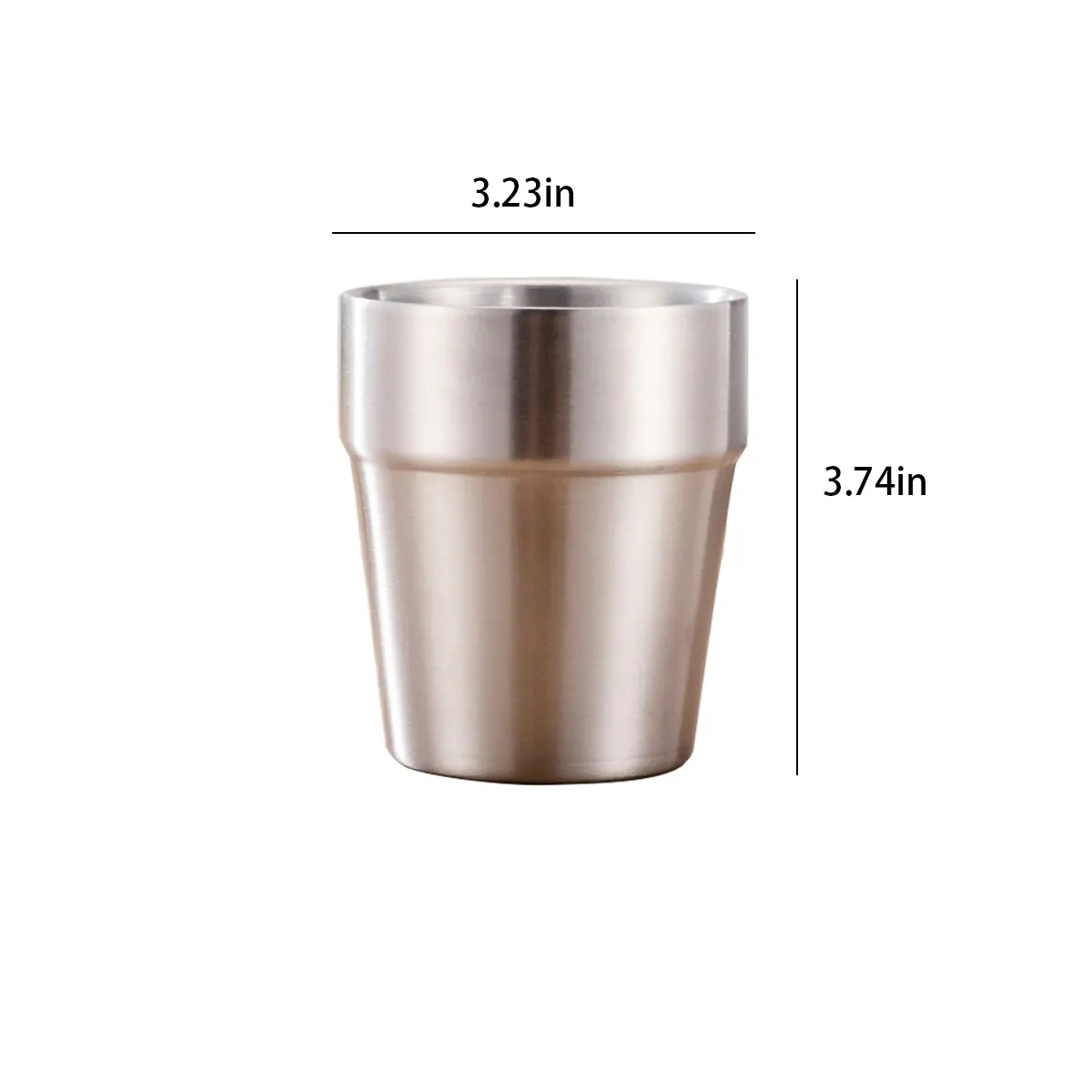 BBQ Home Office Party Driving Stainless Steel Metal Cup 4