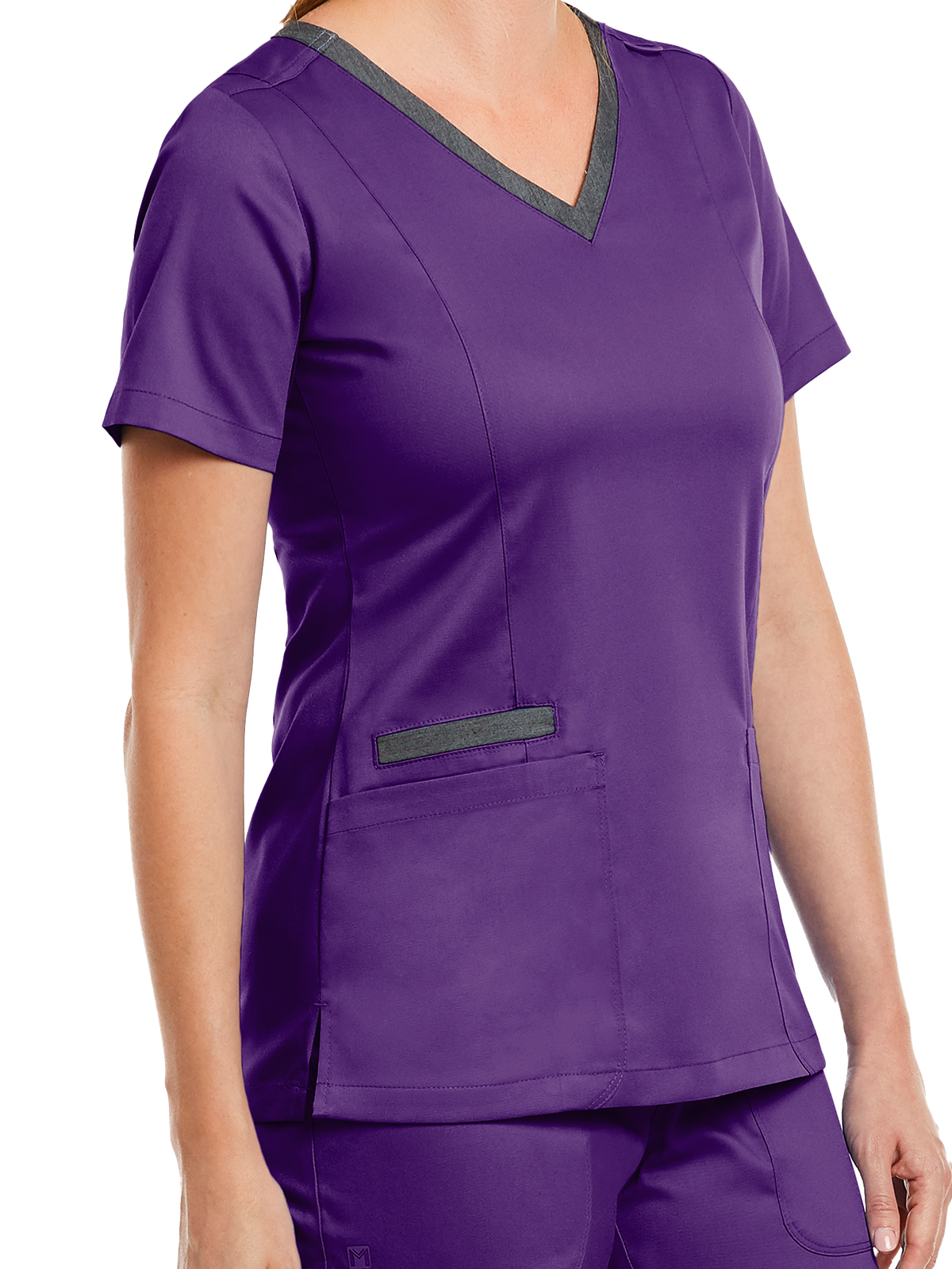 Maevn - Matrix - Women's Three-Pocket Heather Neck Band Top 37