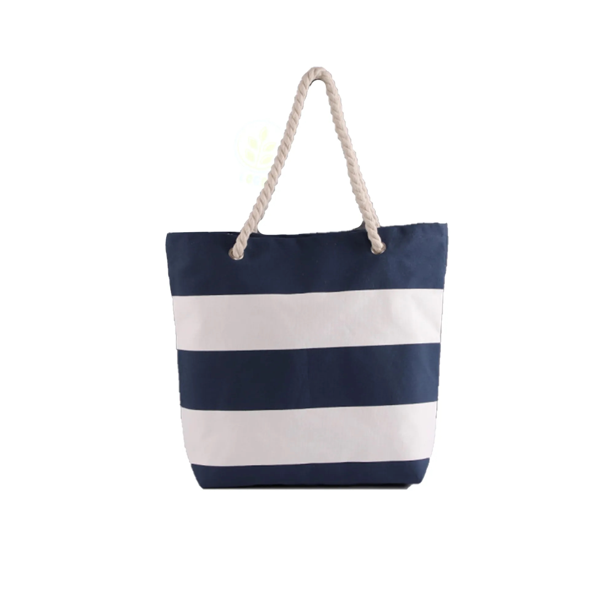 Prime Line Cotton Beach Tote Bag With Rope Handle 7