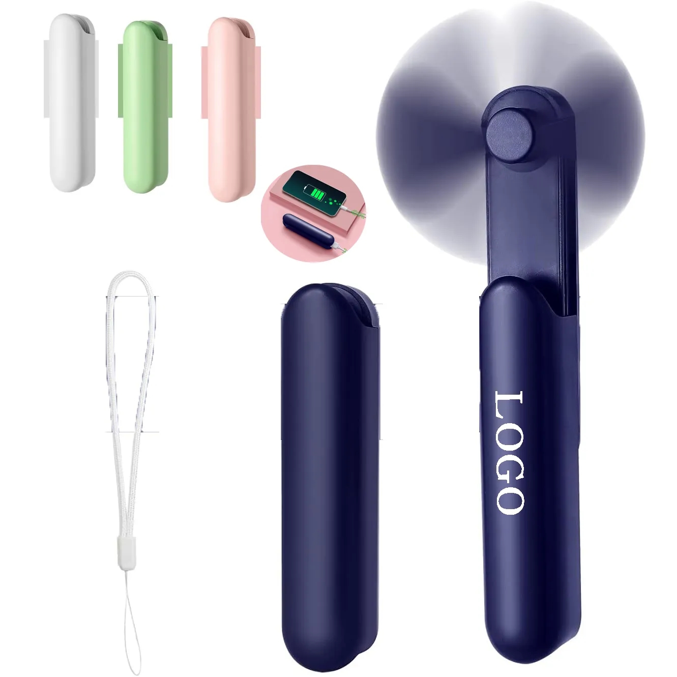 3 Speeds Rechargeable Hand Fan 3