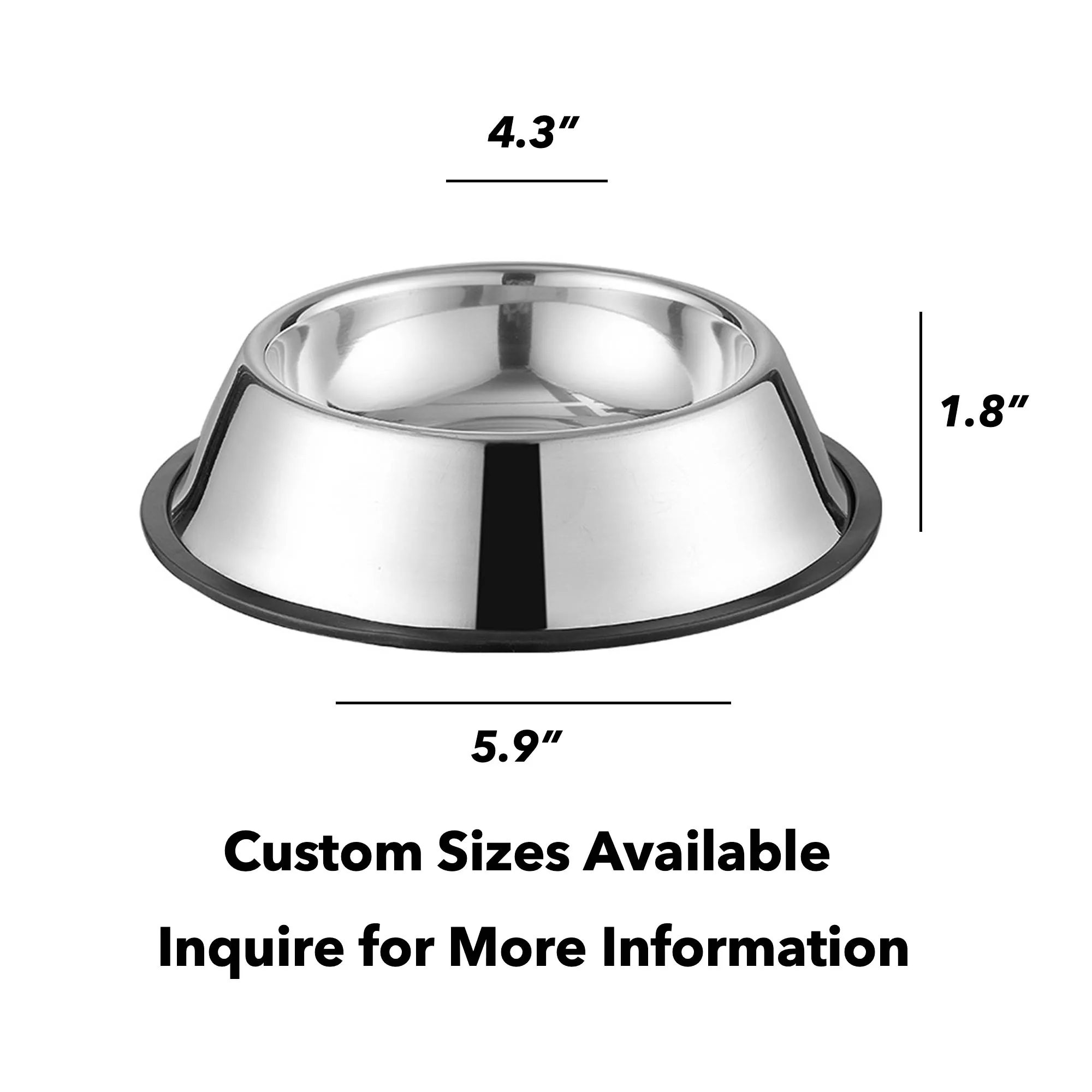 MOQ30 Stainless Steel Dog Bowls 4