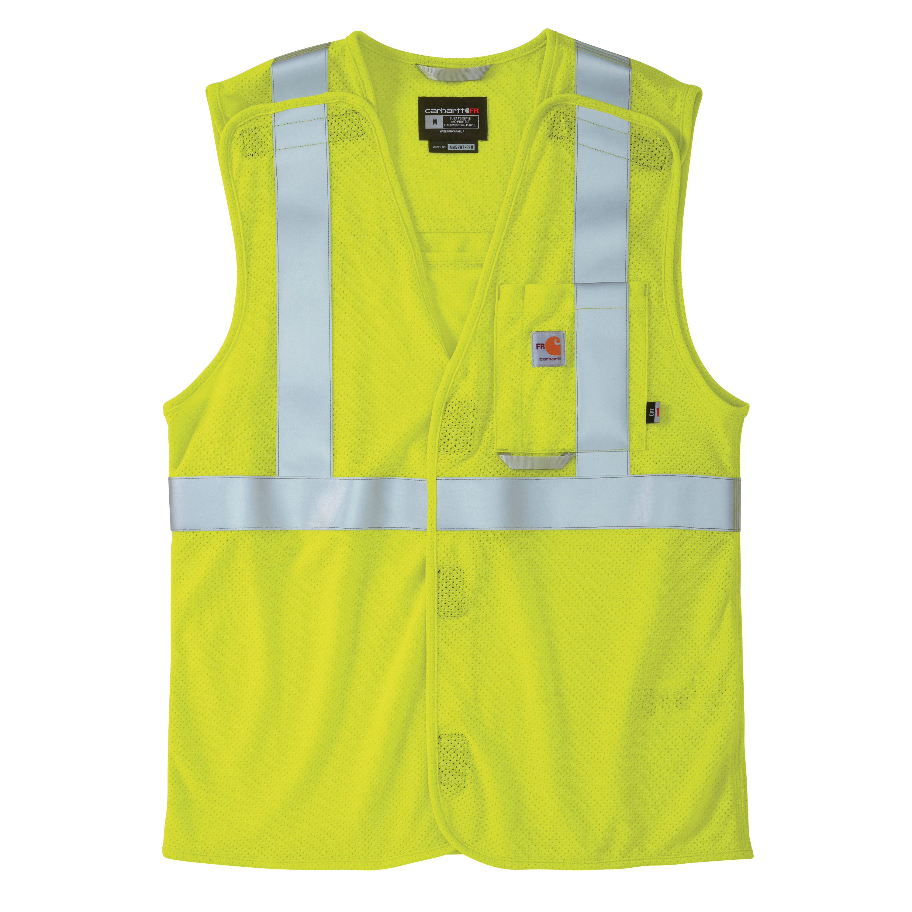 Carhartt Mens FR High-Visibility Mesh Class 2 Vest 2